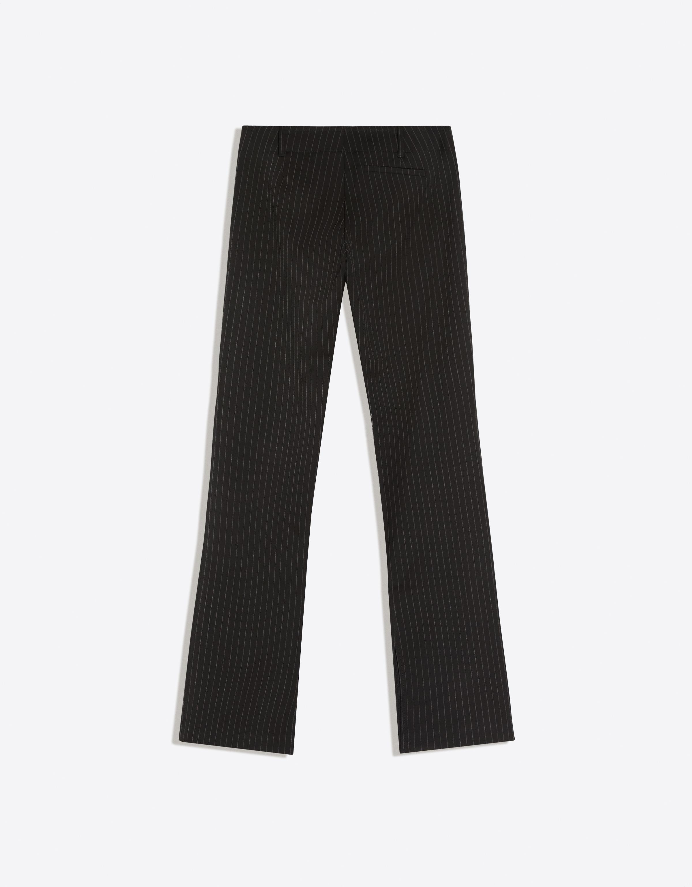 Slim fit low-rise trousers — White / Black