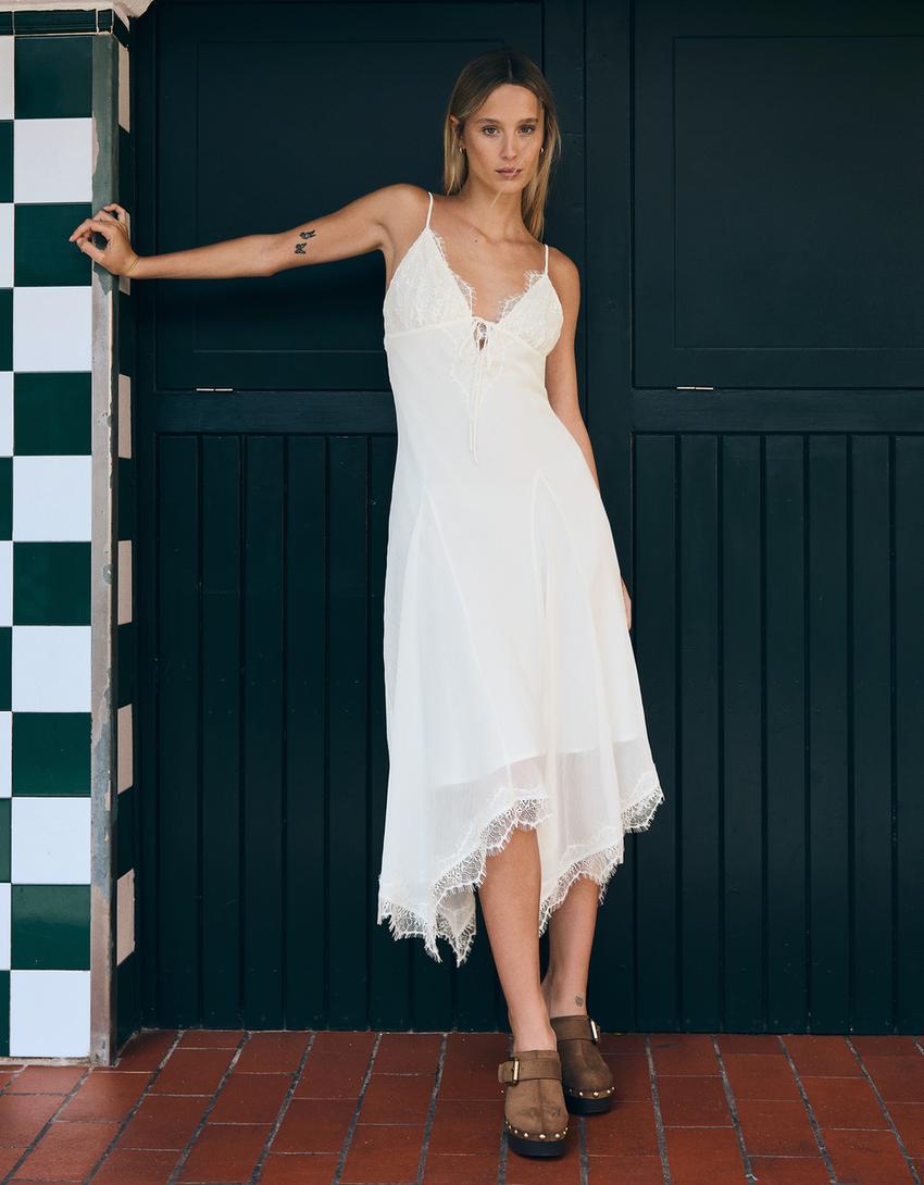 Boho midi dress - Women | Bershka Boho midi dress - Women | Bershka