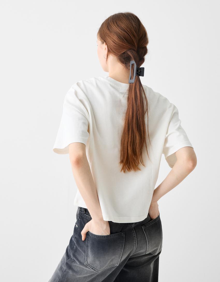 2'li dikdörtgen saç tokası seti-Mor-1