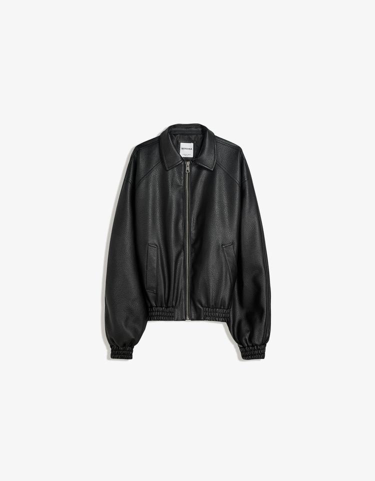 Leather effect jacket