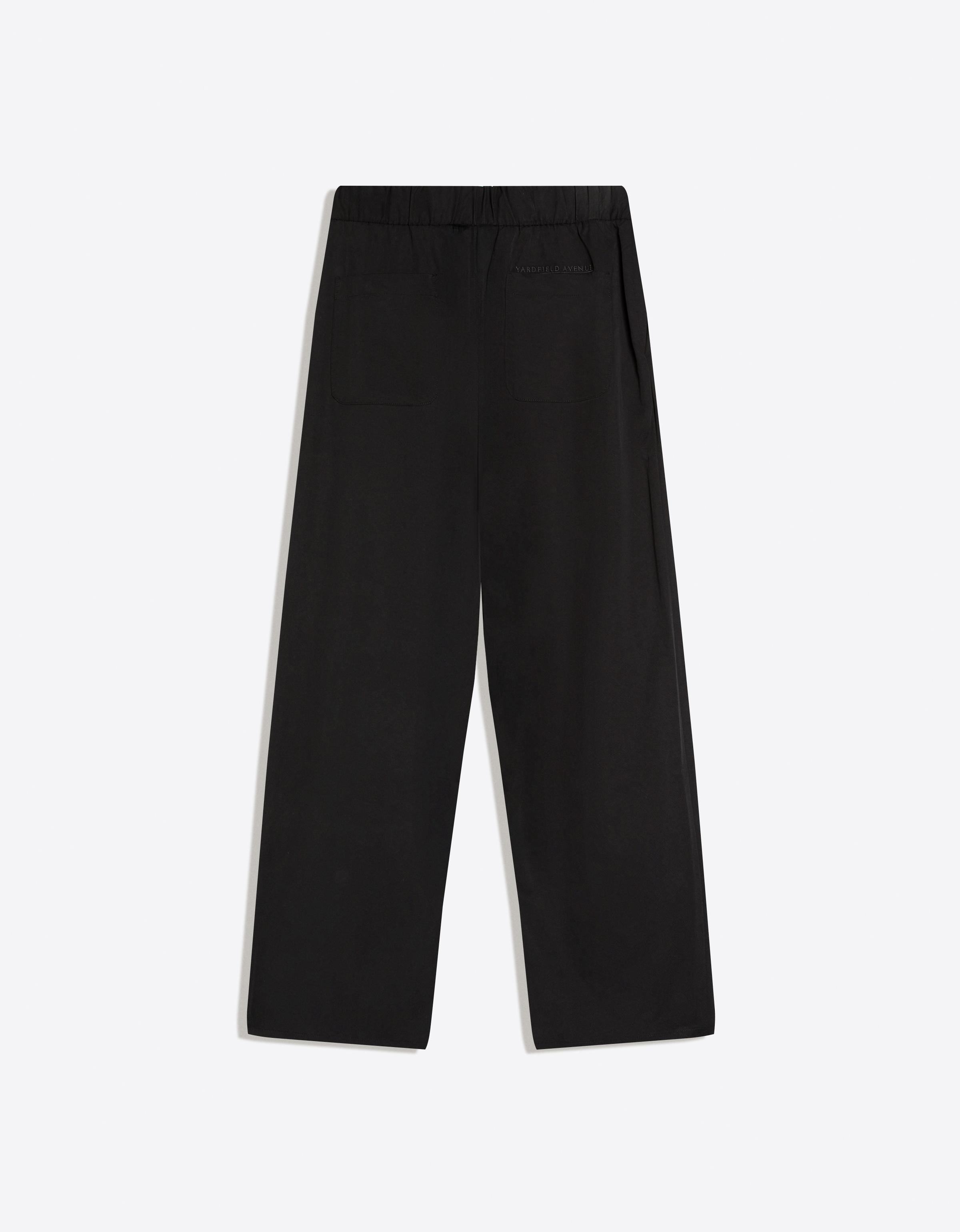 Super baggy fluid trousers with darts — Black