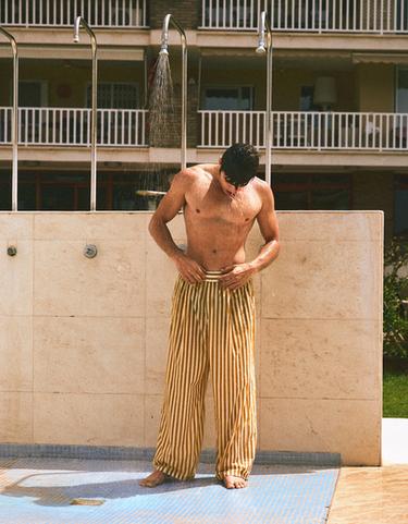 Super baggy pyjama-style trousers — Camel 5