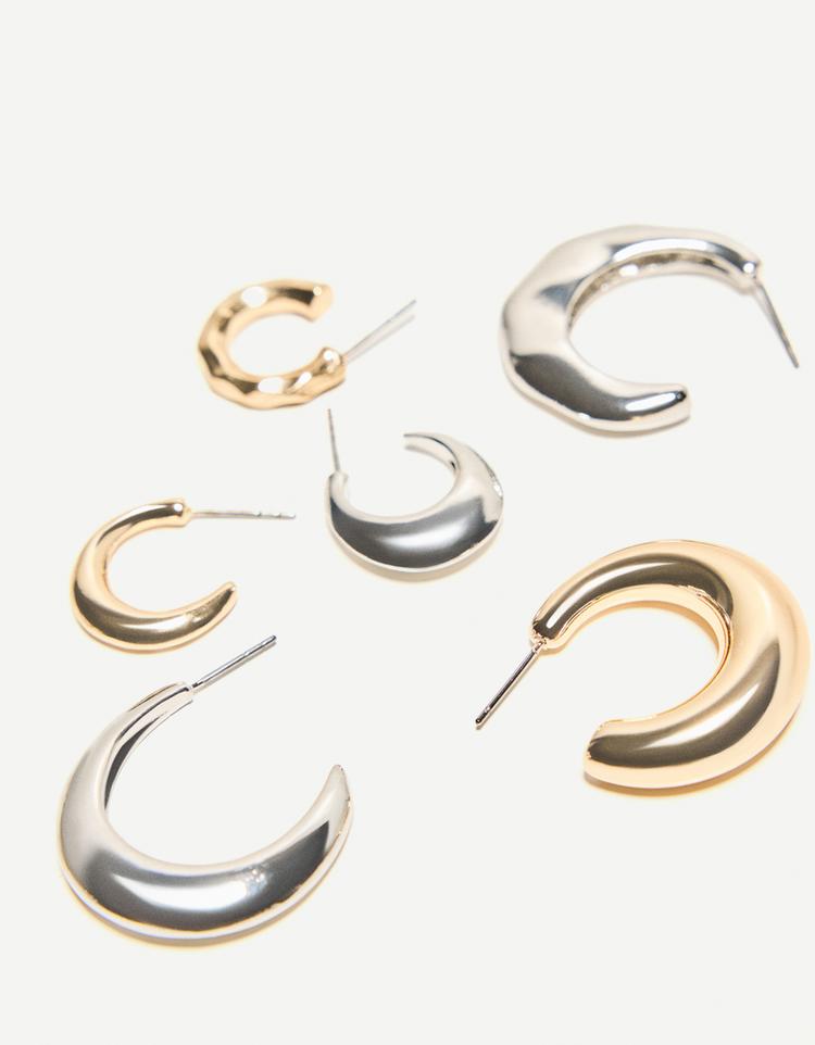 6-pack of hoop earrings