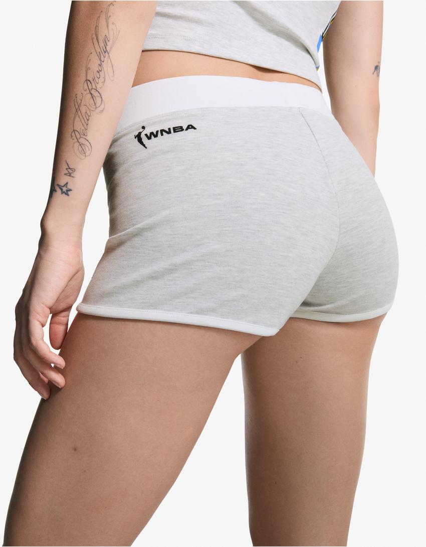 WNBA mini shorts-Grey-2