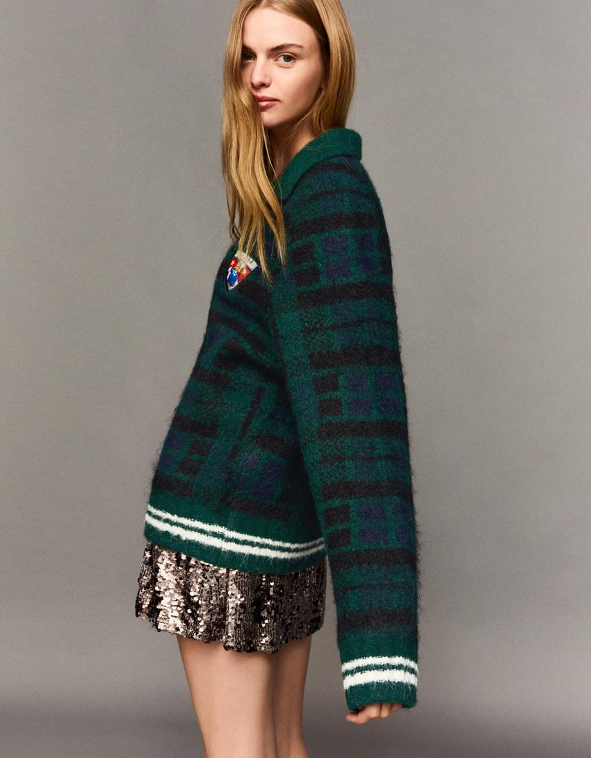 Chaqueta Disney cadros-Verde