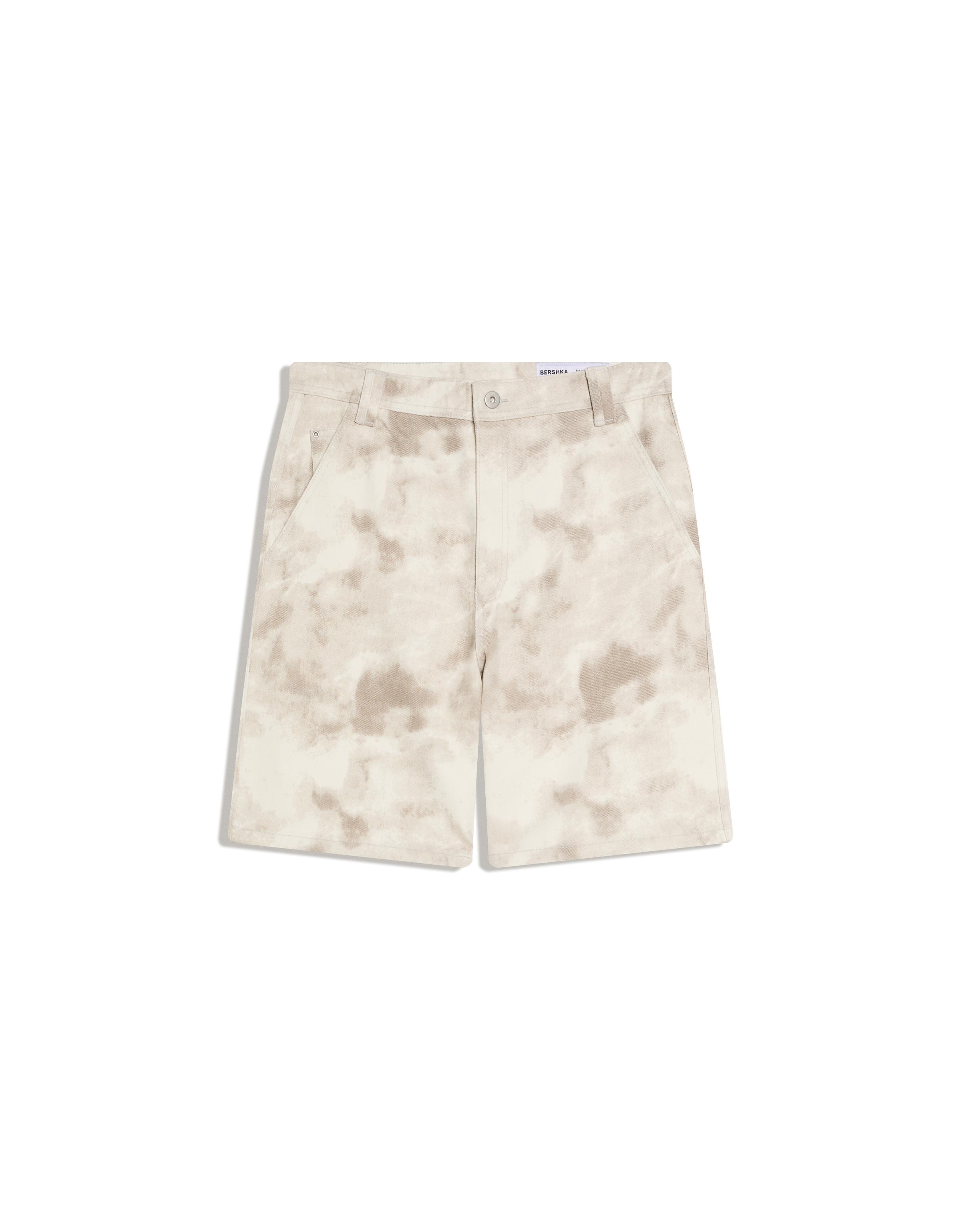 Baggy fit baskılı bermuda - Görsel 37