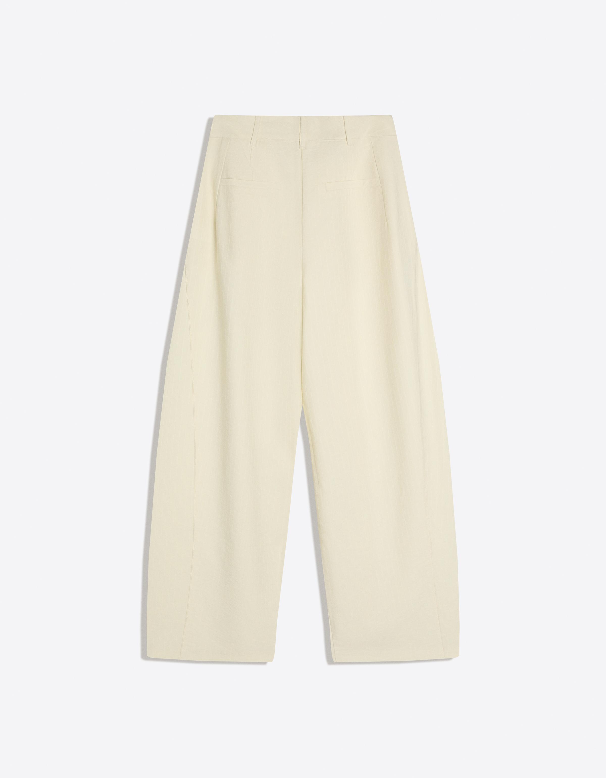 Crossover waist trousers