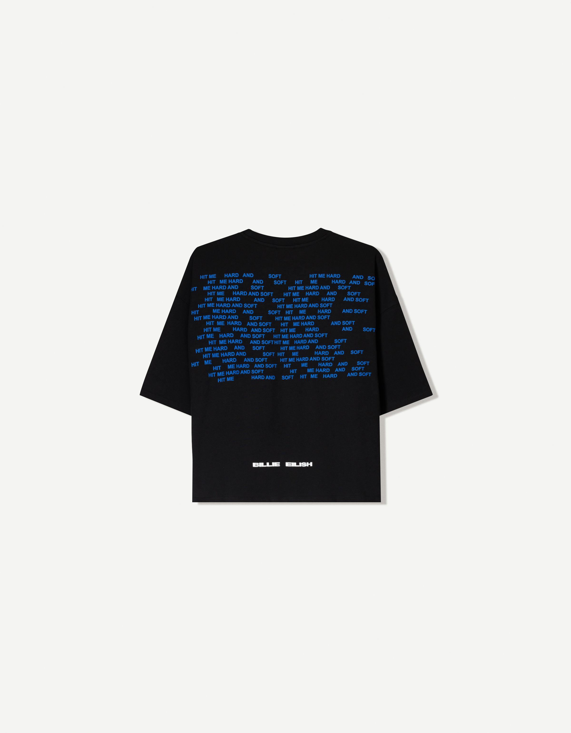 Short sleeve Billie Eilish print T-shirt - T-shirts - Women | Bershka