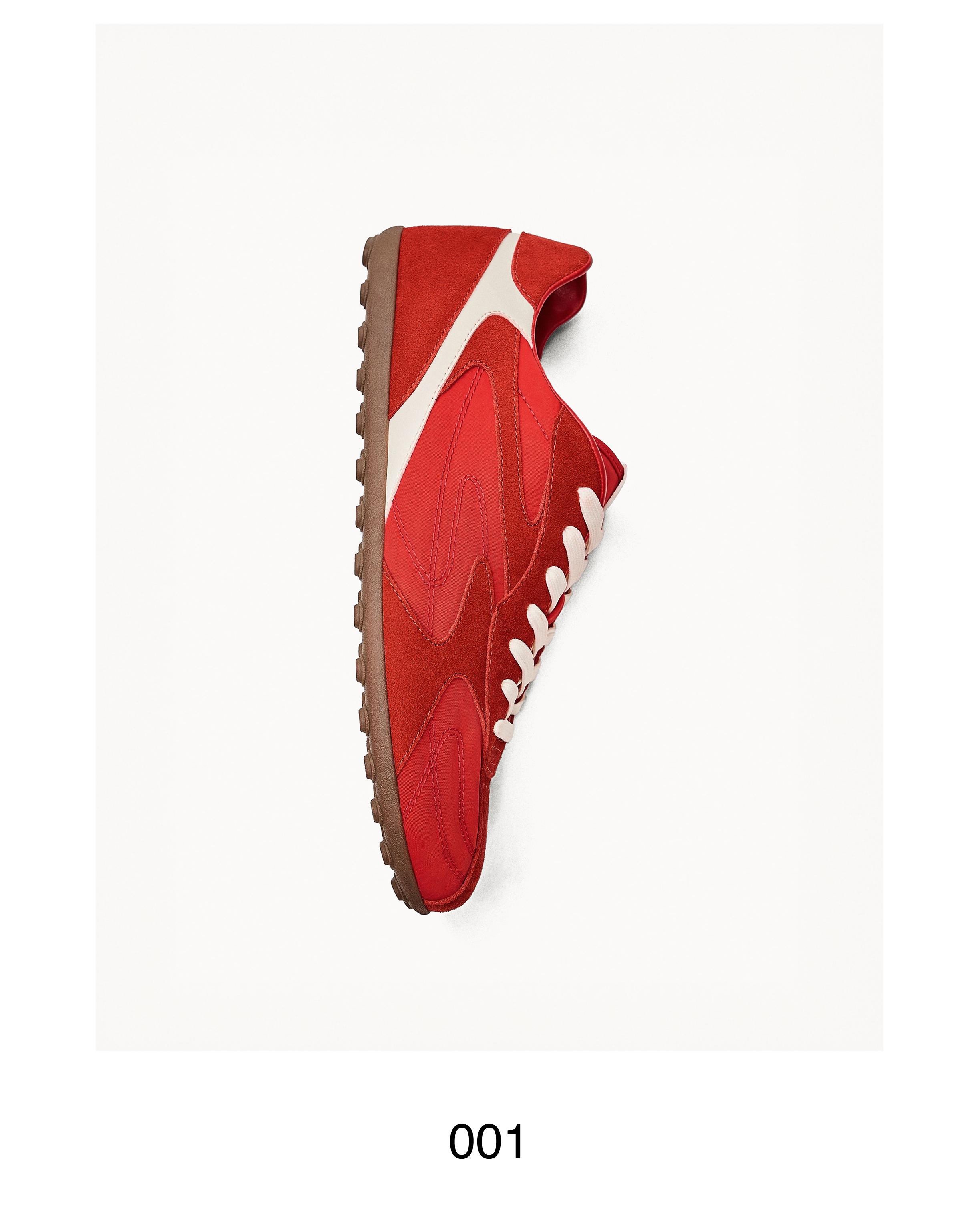 SLIM RETRO TRAINERS — RED