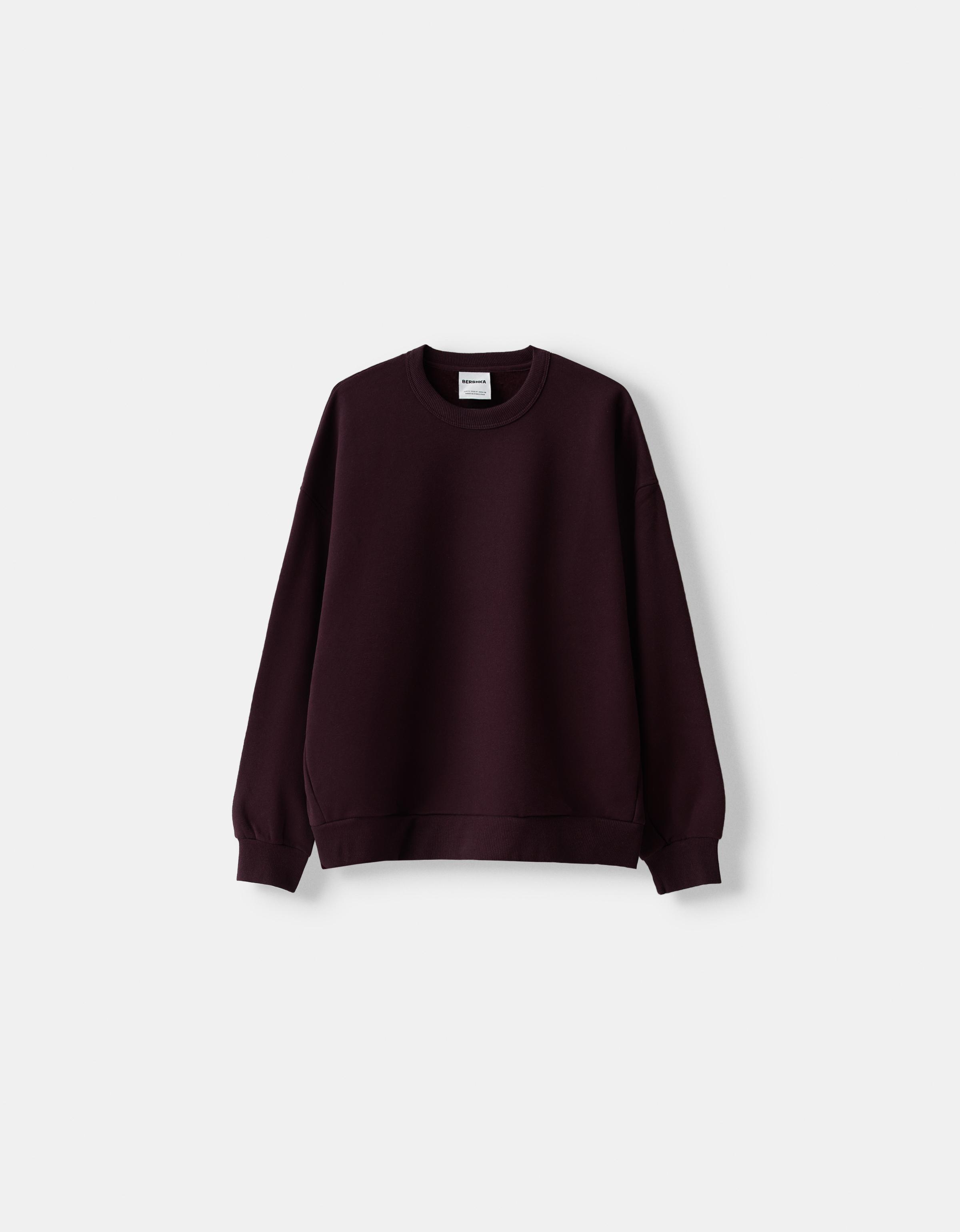 Oversize sweatshirt with side pockets Women Bershka