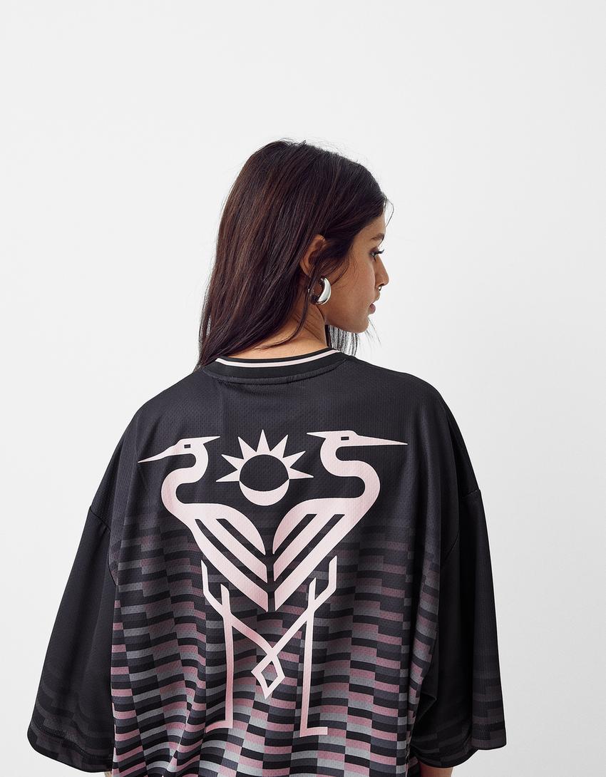 T-shirt Inter Miami CF imprimé mesh-Noir-8