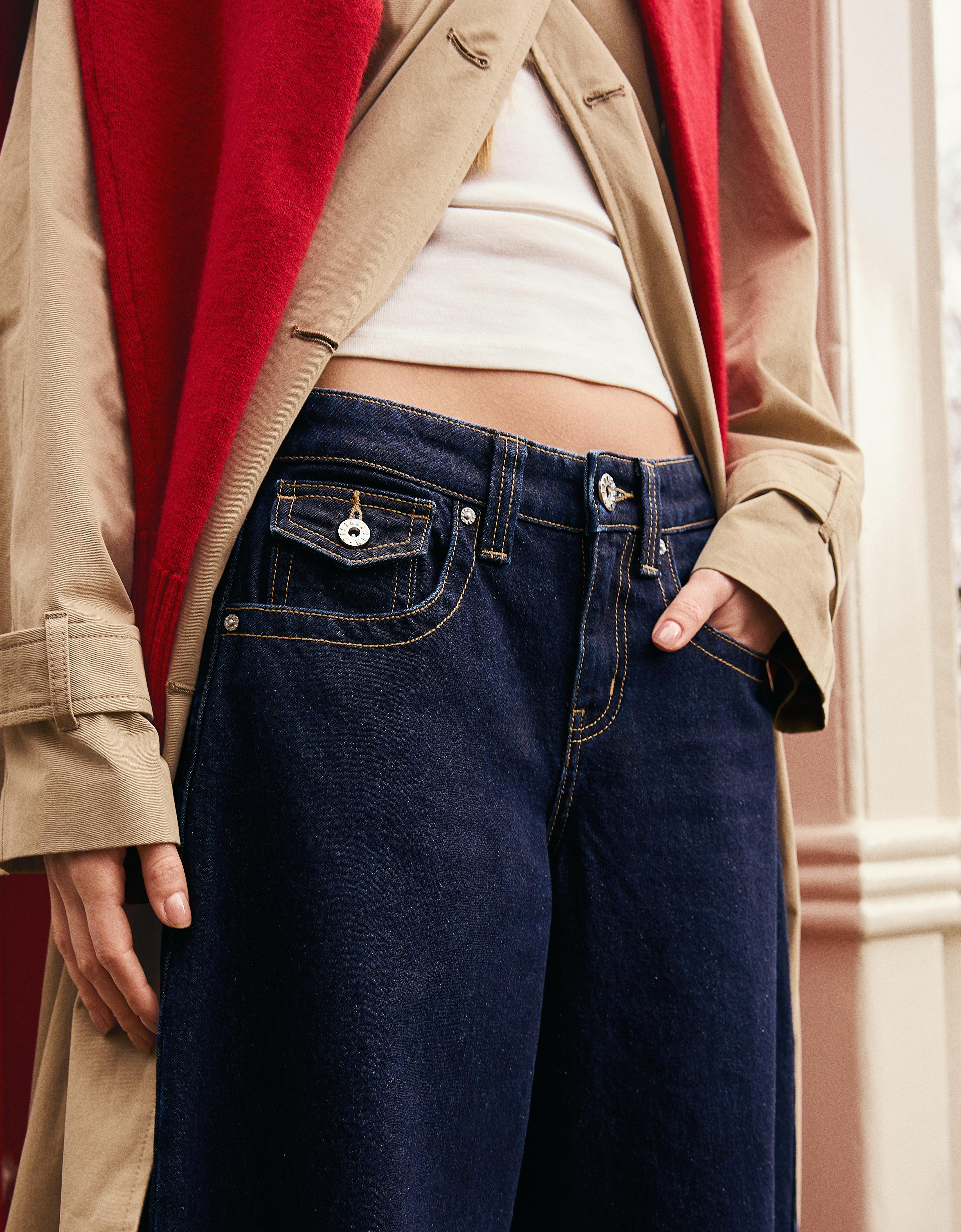 Slouchy düşük bel jean - Görsel 31