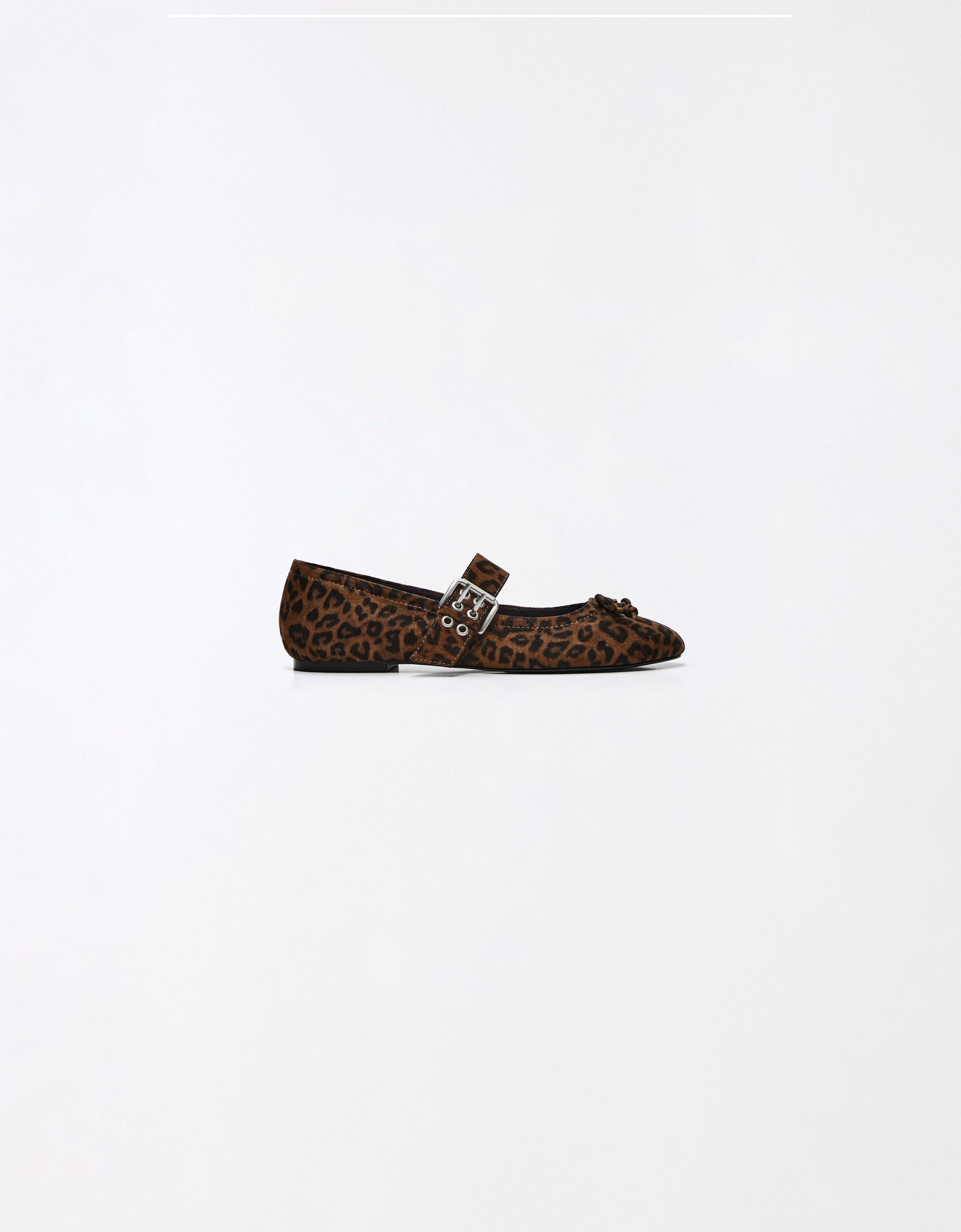 Bershka LEOPAR DESENLİ TOKALI BABET görsel 7