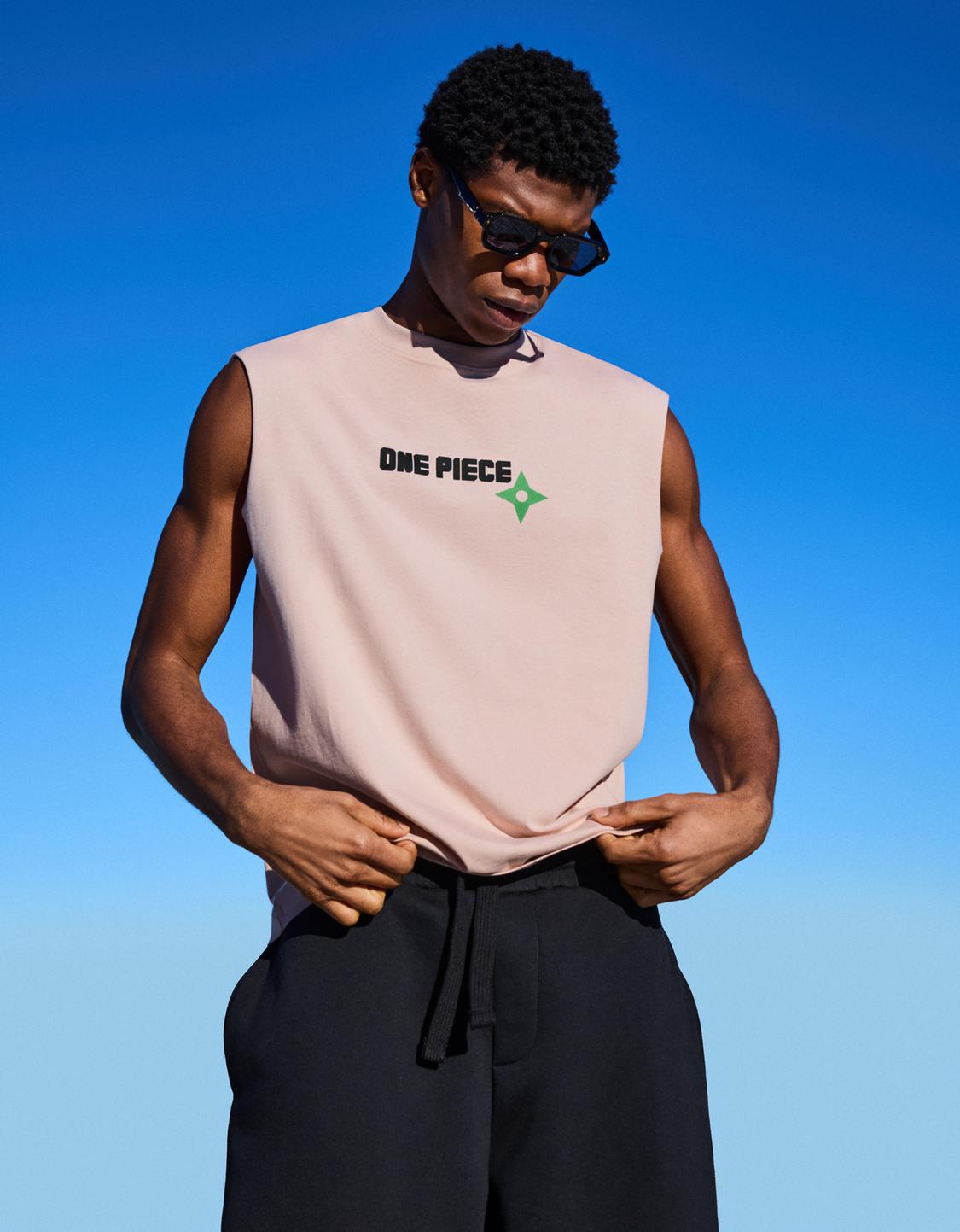 Camiseta One Piece sin mangas print