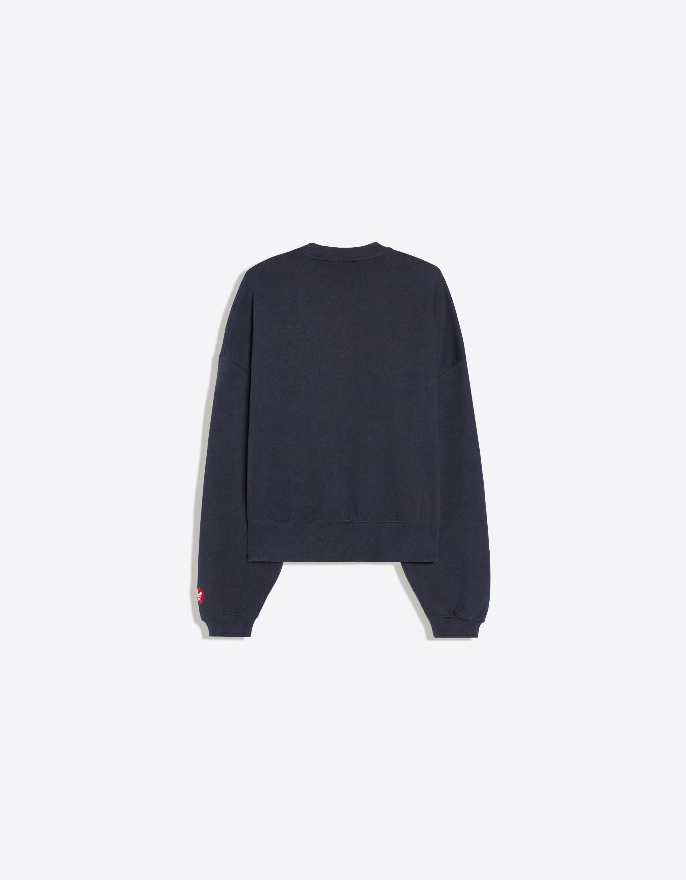 ZOO YORK patch round neck sweatshirt — Dark blue