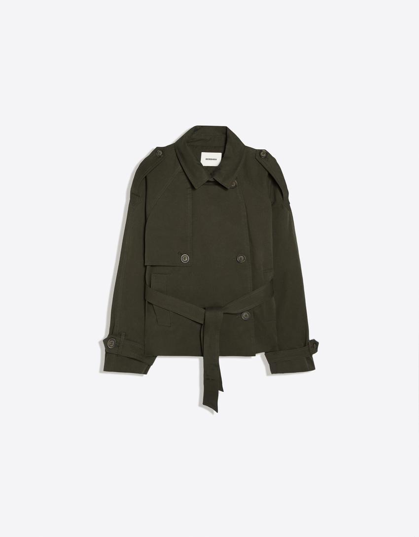 Cazadora trench-Kaki