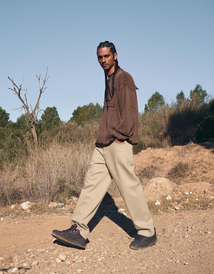 Jersey parche-Marrón