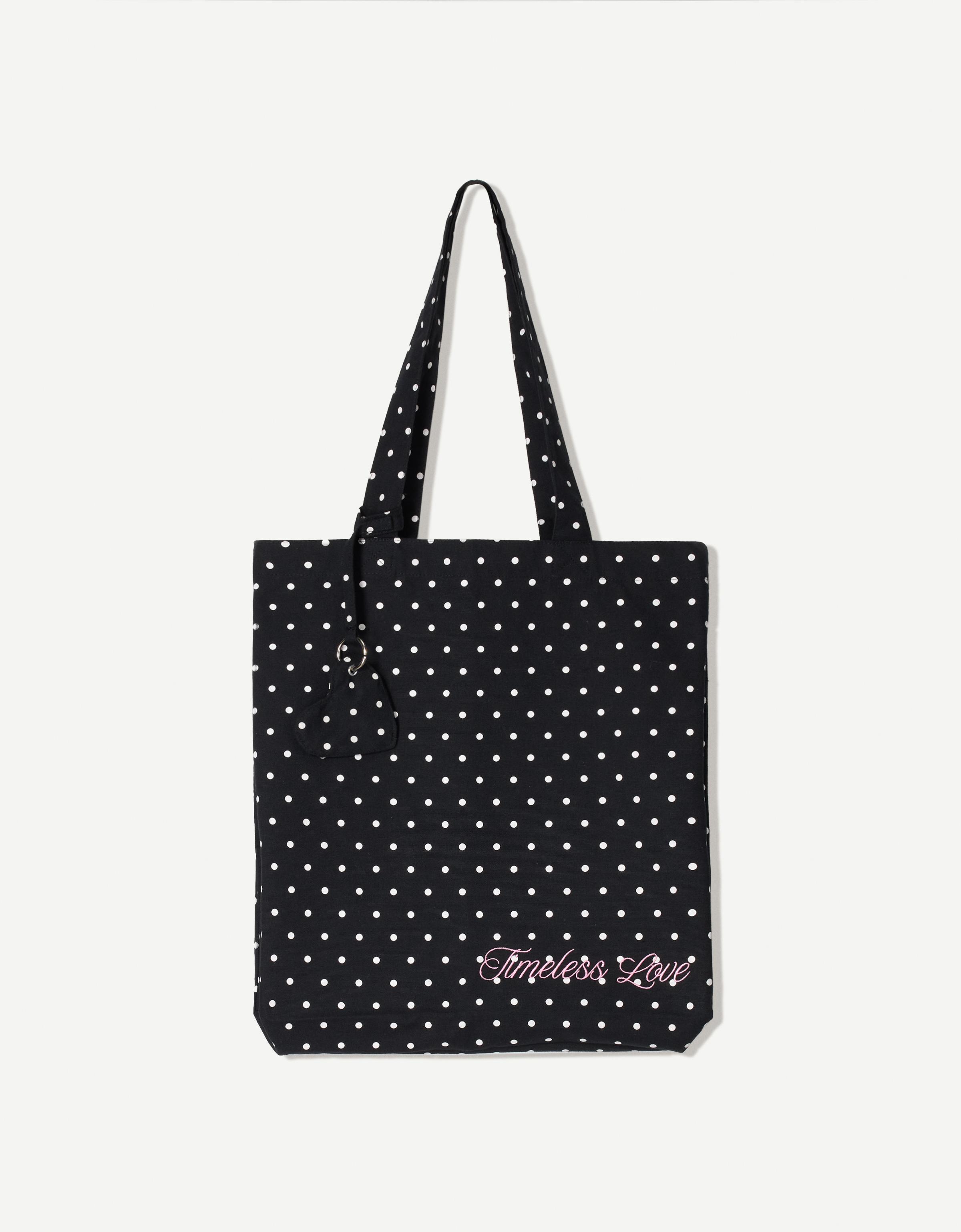 韓国商品/HAVE A WHALE polka dots tote bag Amazon.com: SDEGTHO MDATT white polka dot Beach Bags for