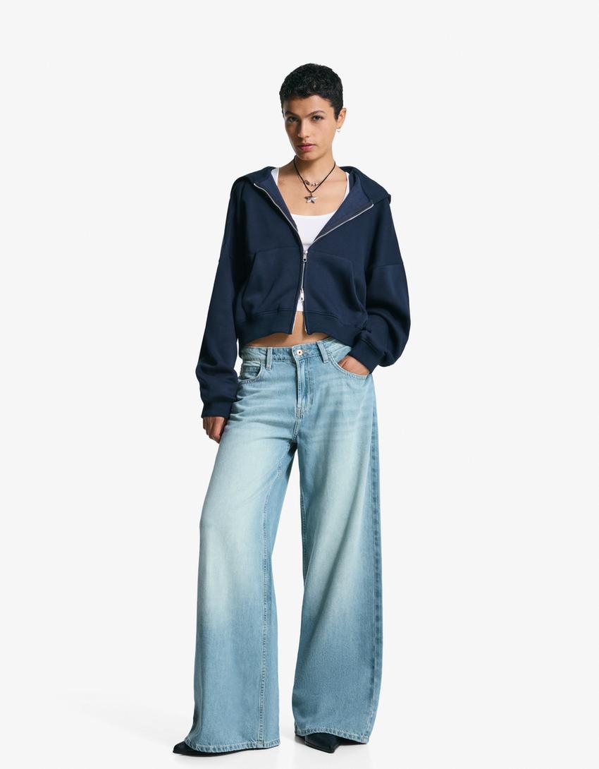 Jeans wide leg-Azul lavado-0