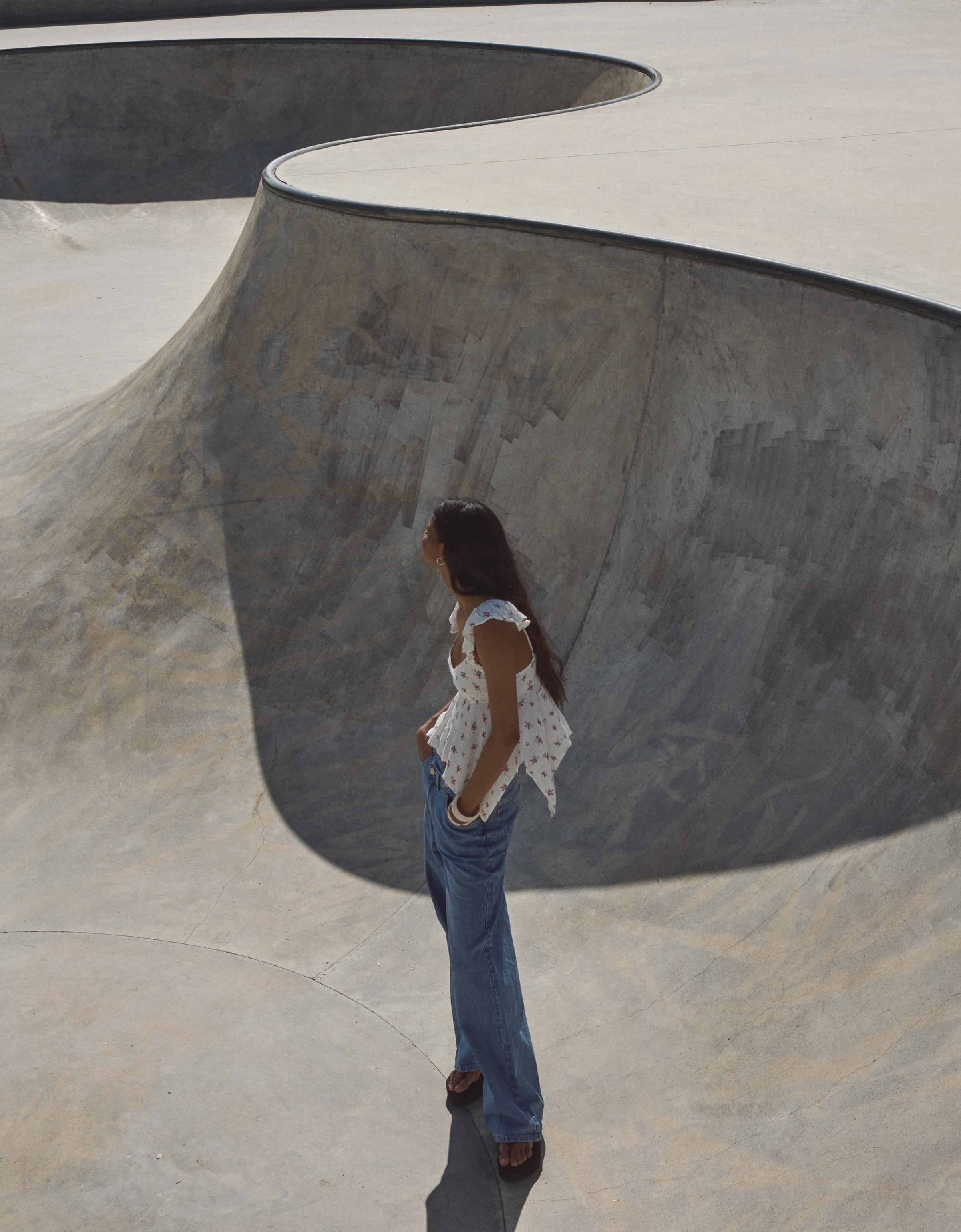 Bershka Bluse Mit Strukturprint Damen Xs Kombiniert