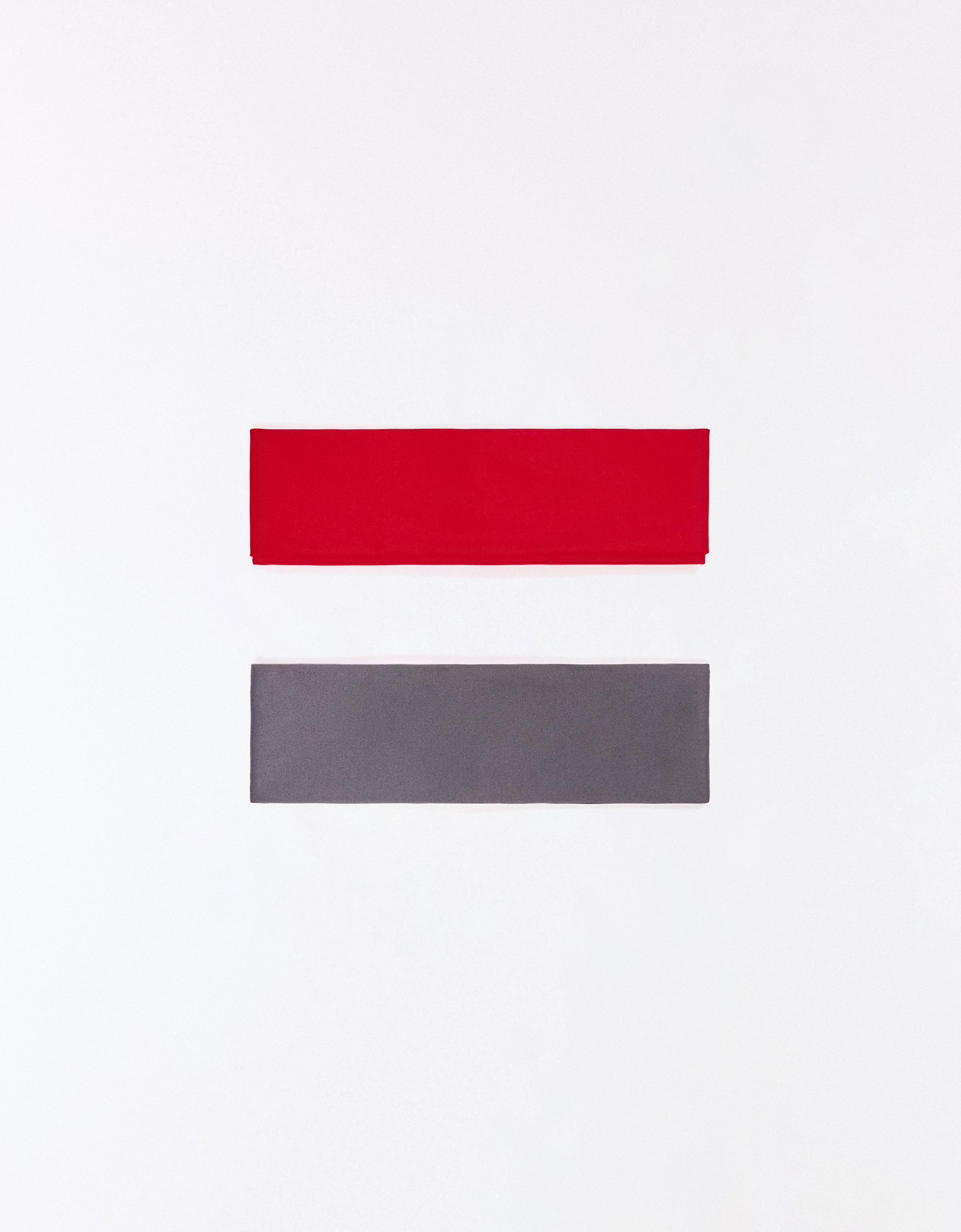 Pack of 2 non-slip hair bands — Red