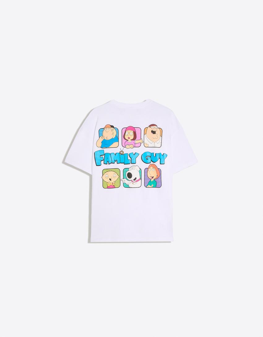 Oversize FAMILY GUY print T-shirt-Off white