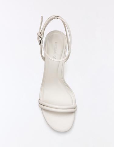 STILETTO HEEL SANDALS — WHITE 3