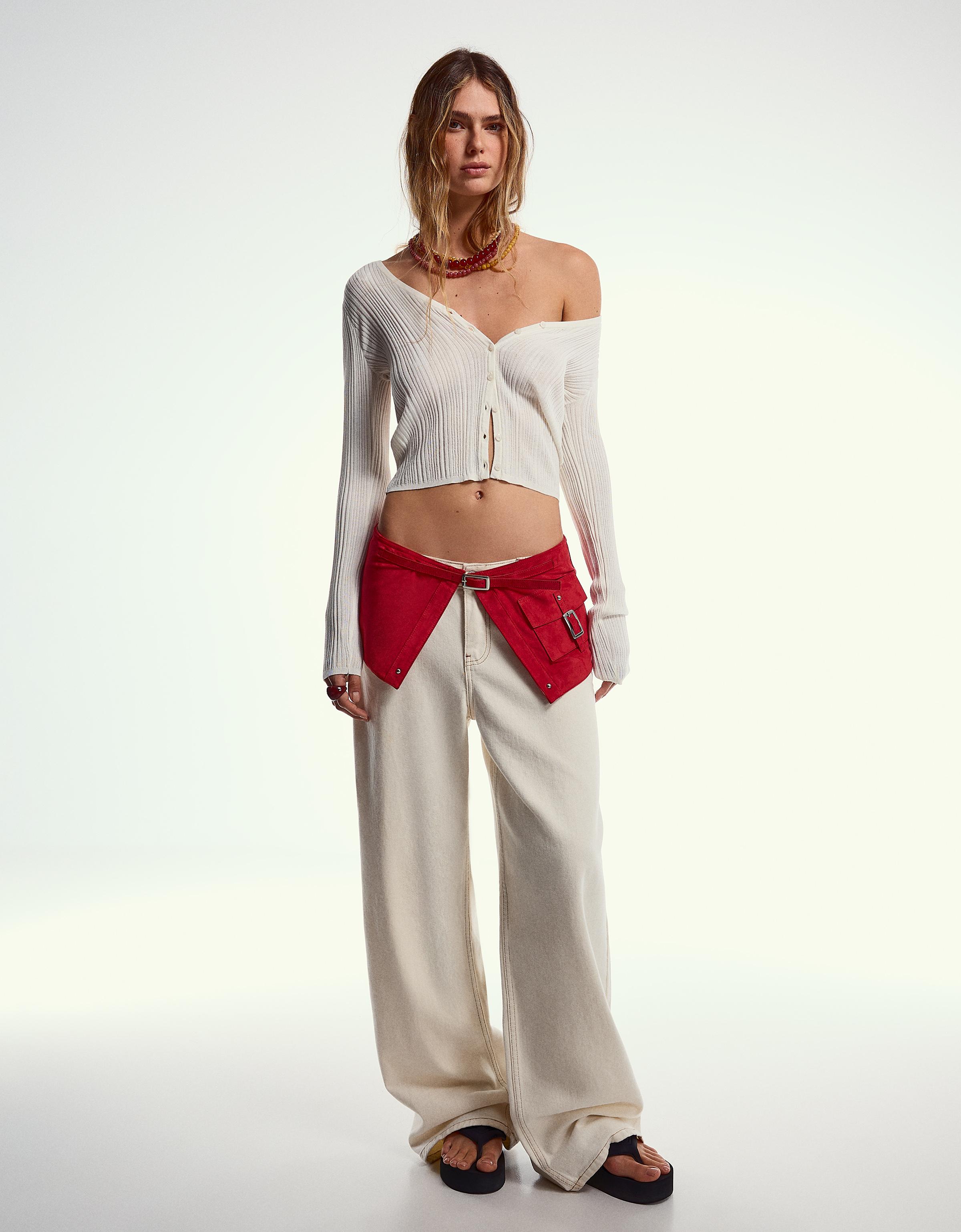 Skirt with belt and buckle pocket - Accessories - BSK Teen