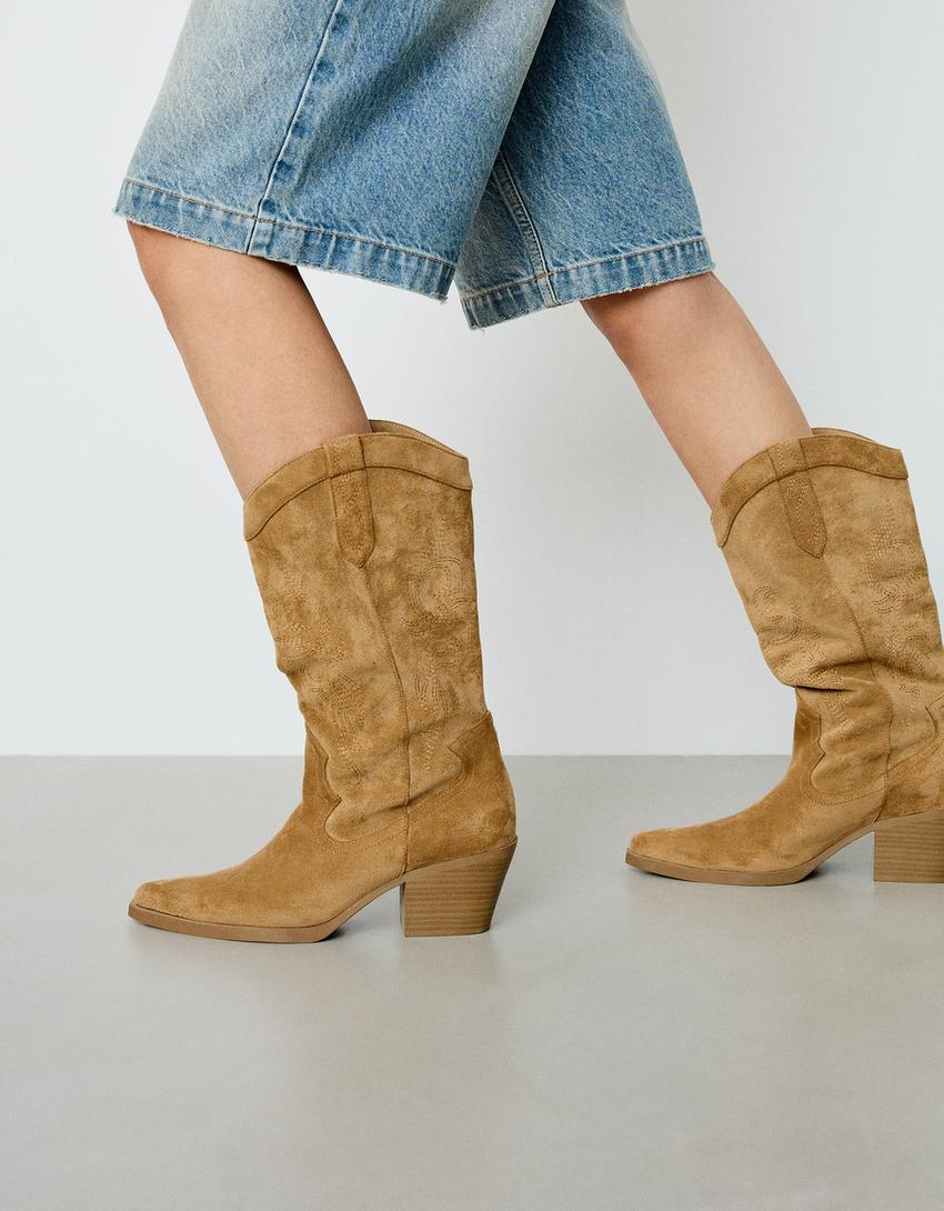 بوت كاوبوي بكعب-رملي-2