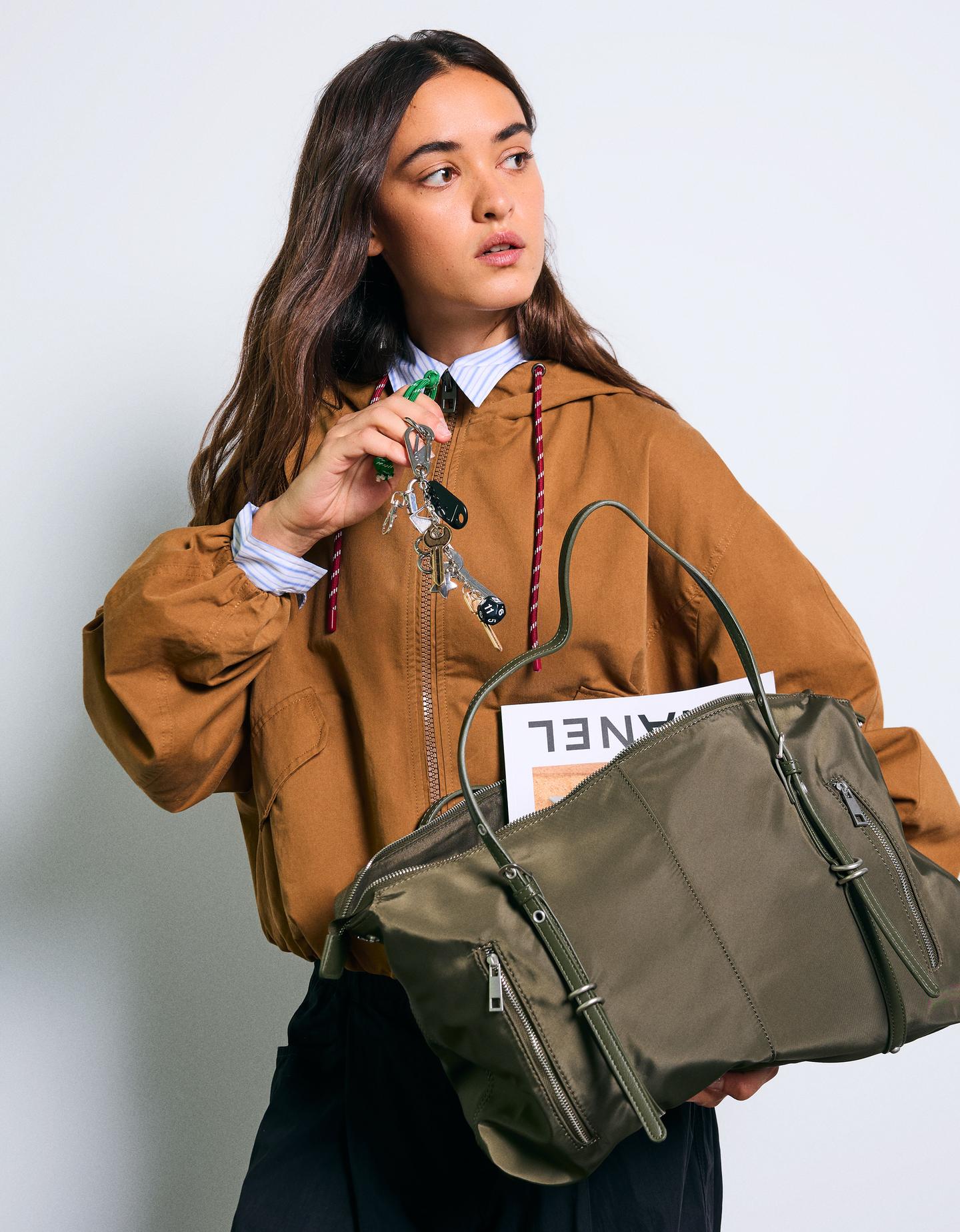 Bershka torba typu shopper khaki