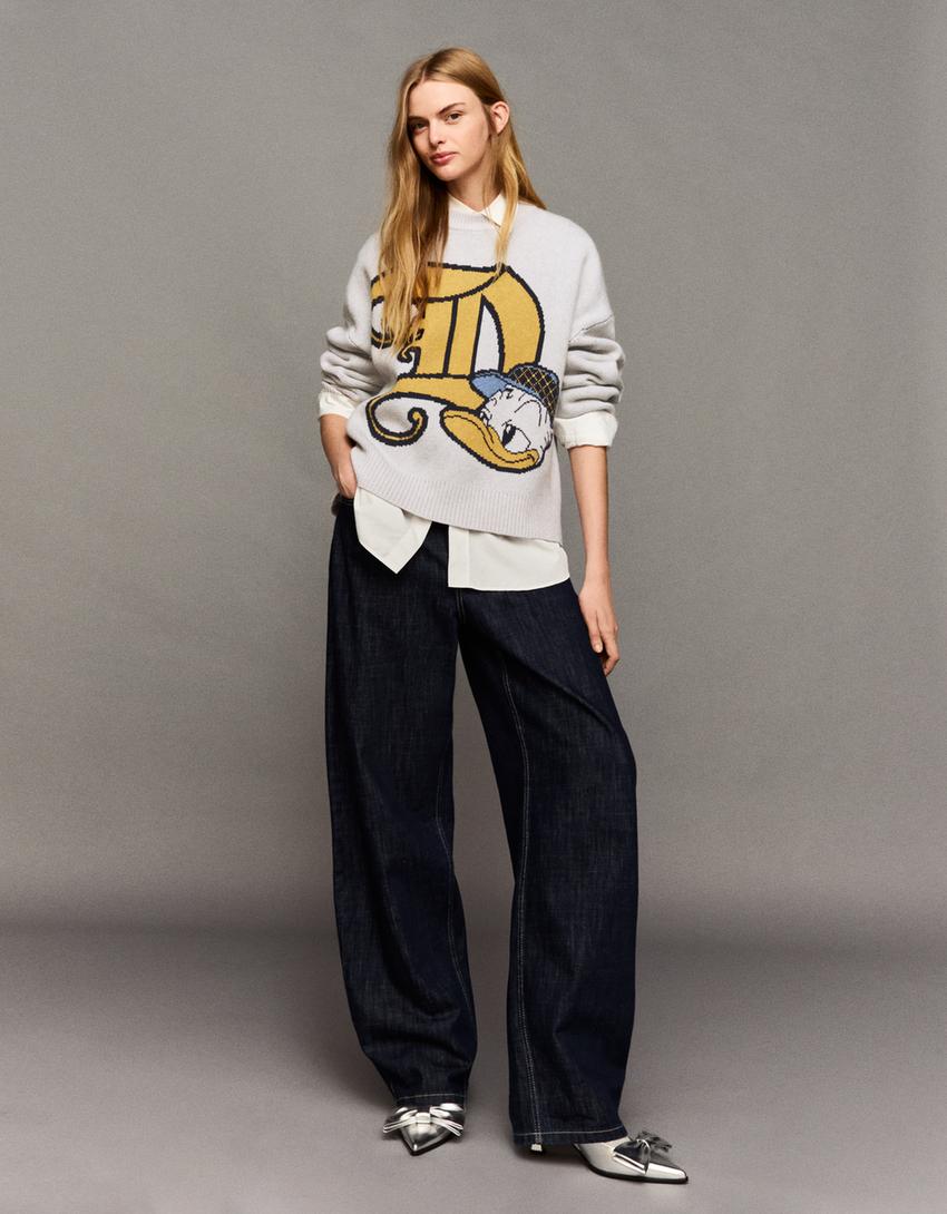 Xersei Donald Duck jacquard-Branco roto