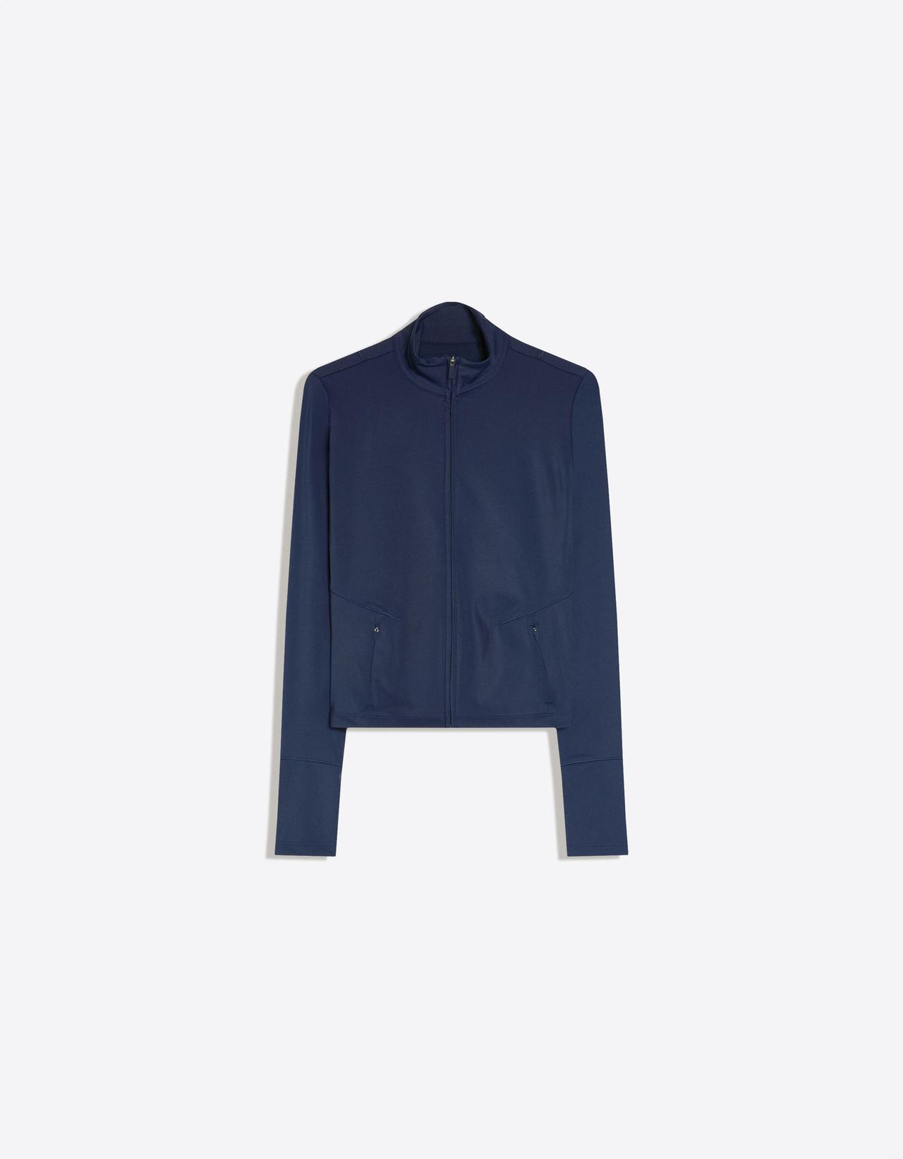 Technical fabric zip-up jacket – Breathable & Quick Dry — Washed out blue