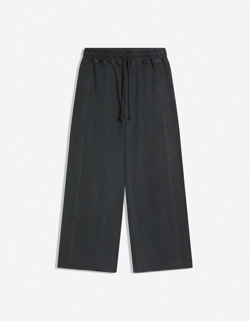 Super baggy trousers-Grey