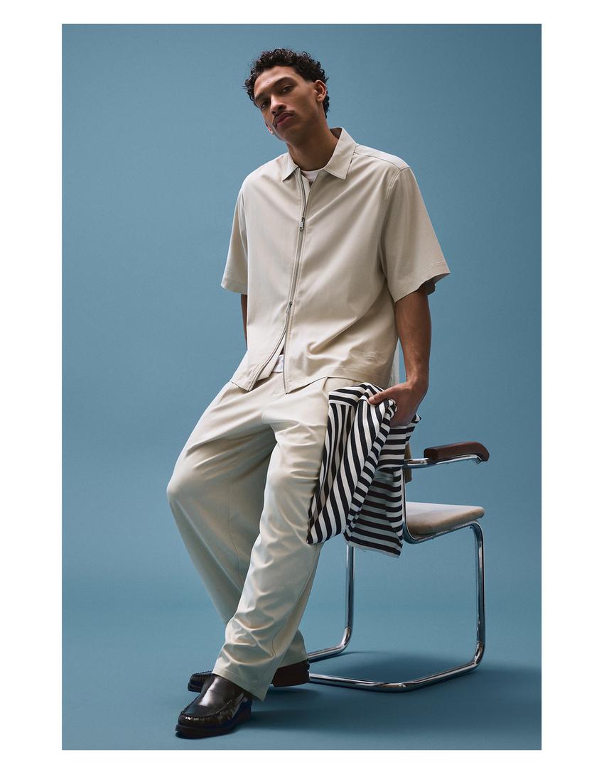 Mokasína s nabíráním-Černá