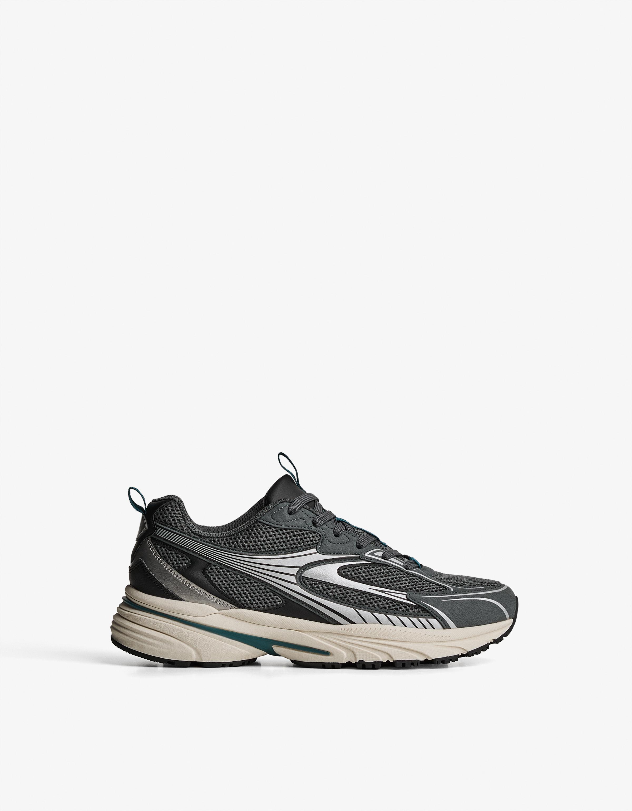Bershka Sneaker Mit Kombinierter Sohle Herren 39 Blau