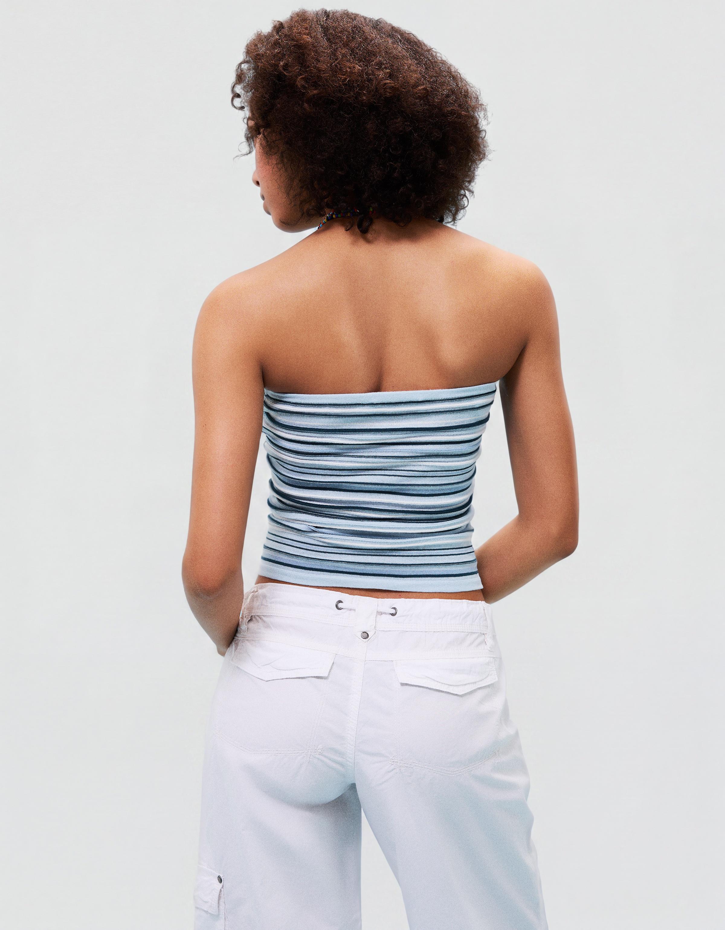 Çizgili bandeau top - Görsel 67