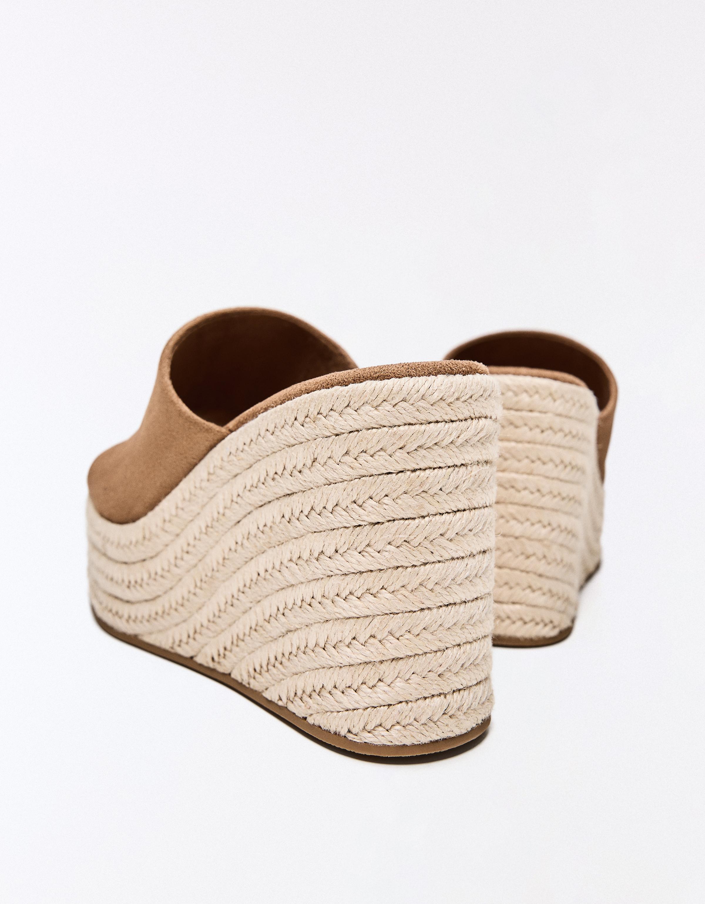 Jute wedge — Tan