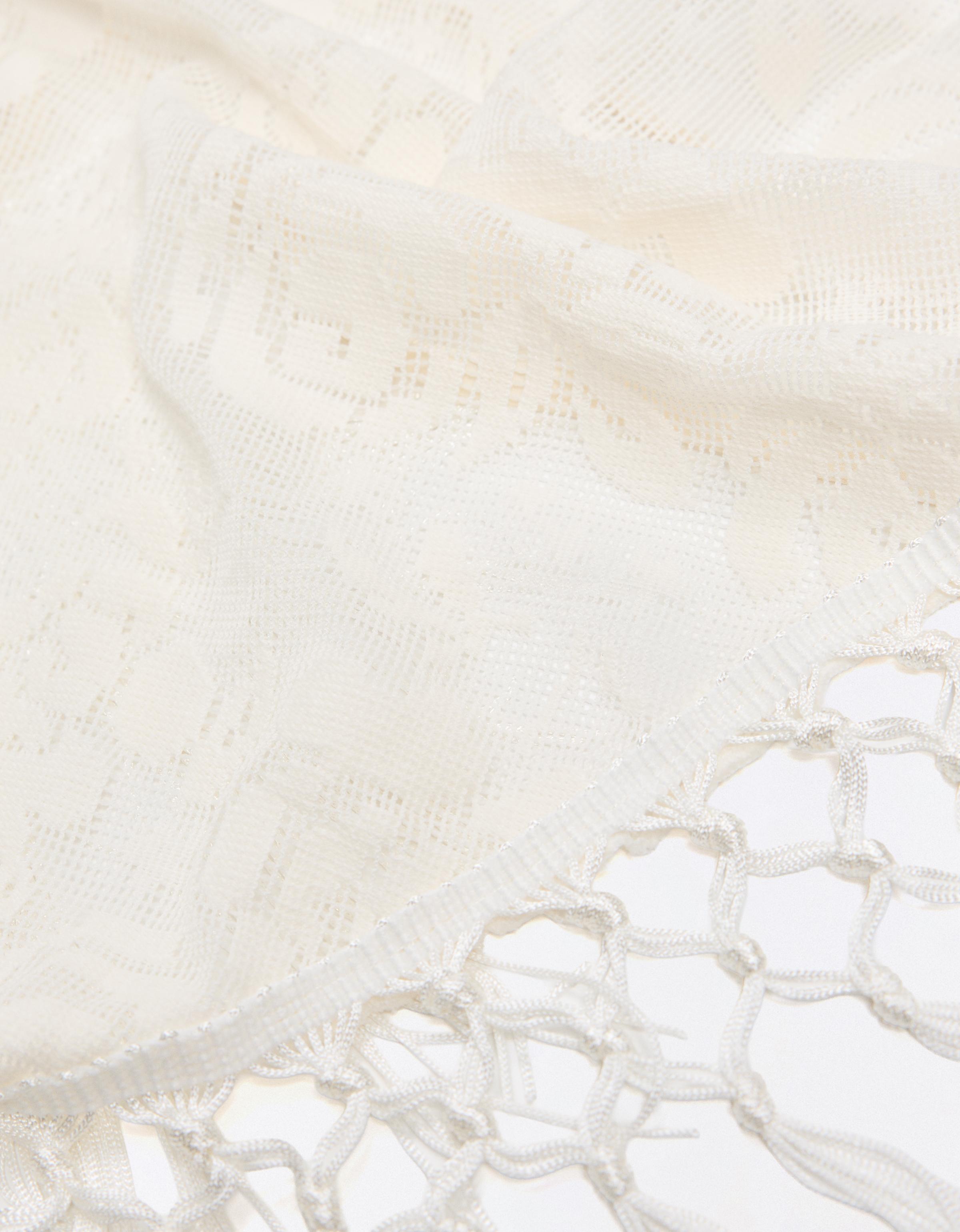 Fringed upholstery overskirt — Cream