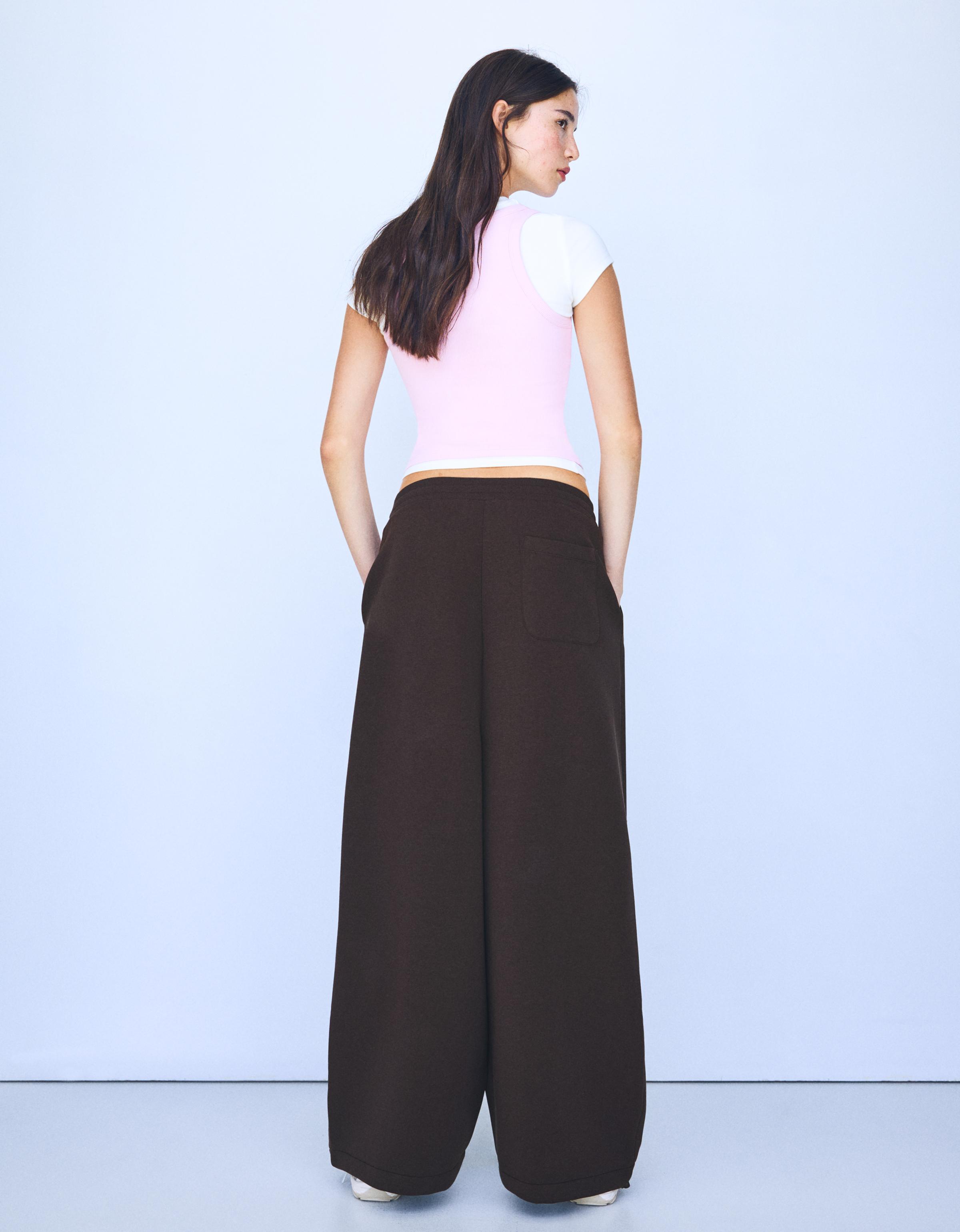 Barrel trousers — Brown