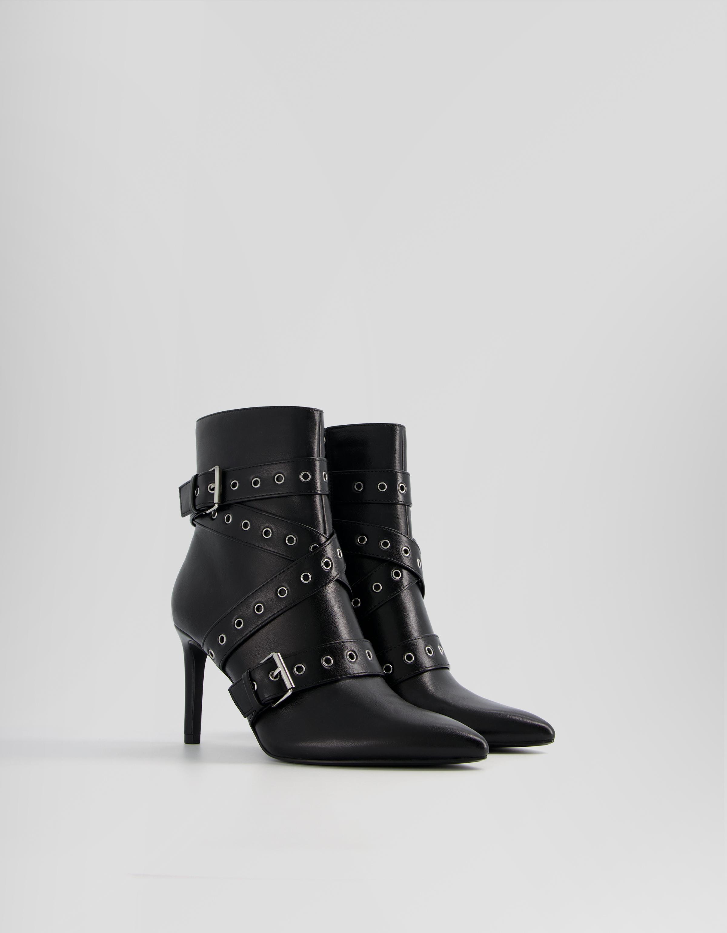 SD13GIRL/OF：Antique ankle boots(Black)Nine9style製 U-24-04-10-152-KN-ZU