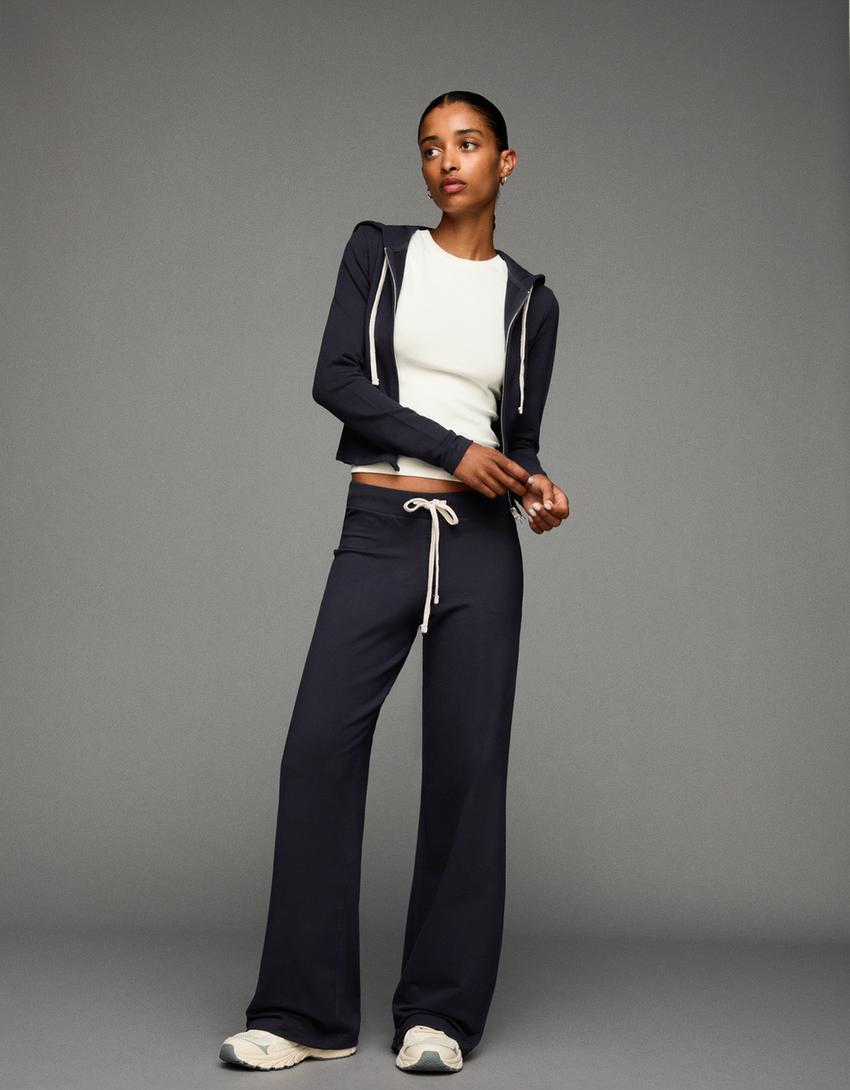 Plush sweatshirt and trousers set-Plush sweatshirt and trousers set