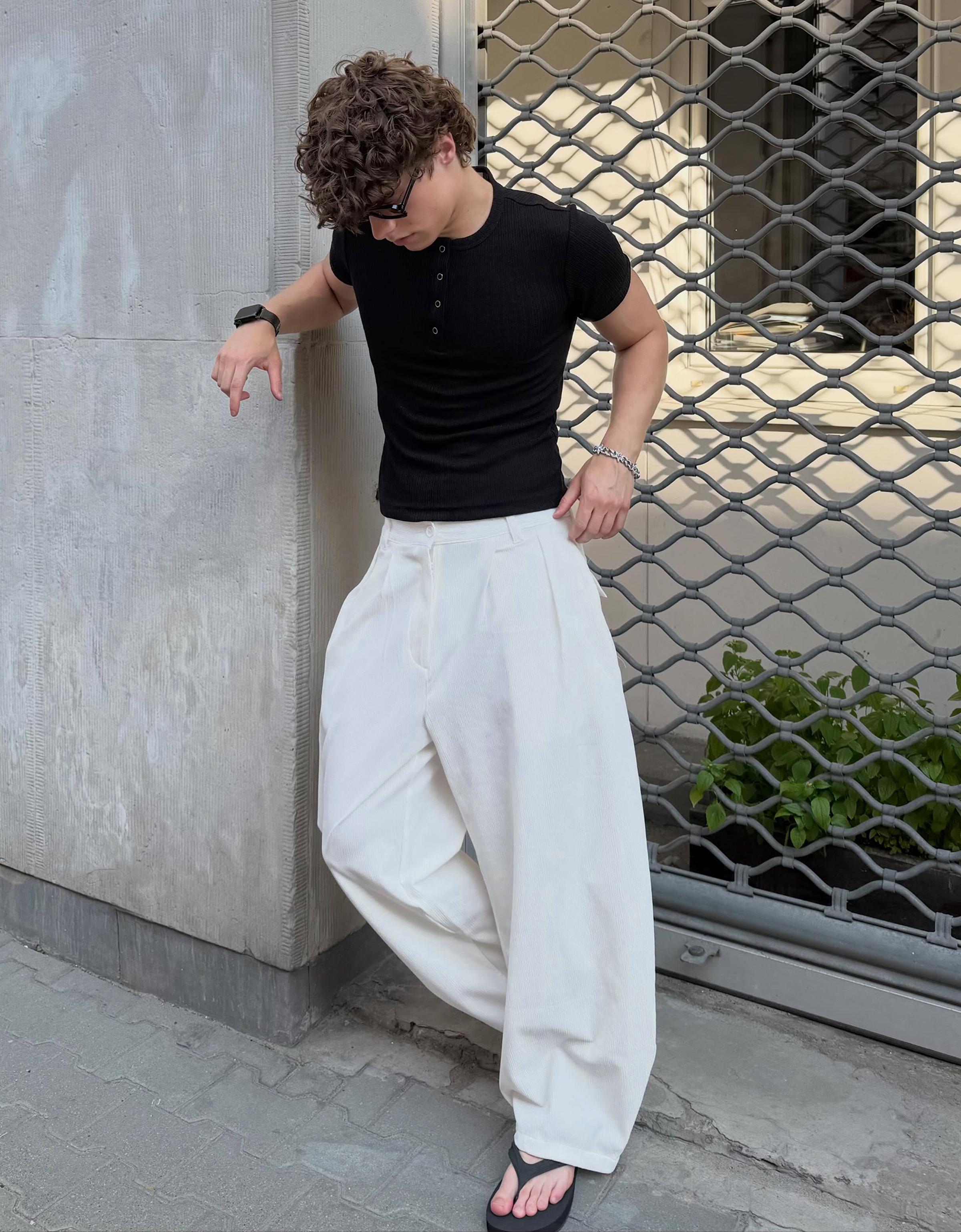 /bershka-pantalon-super-baggy-semijogger-plisado-hombre-xs-blanco