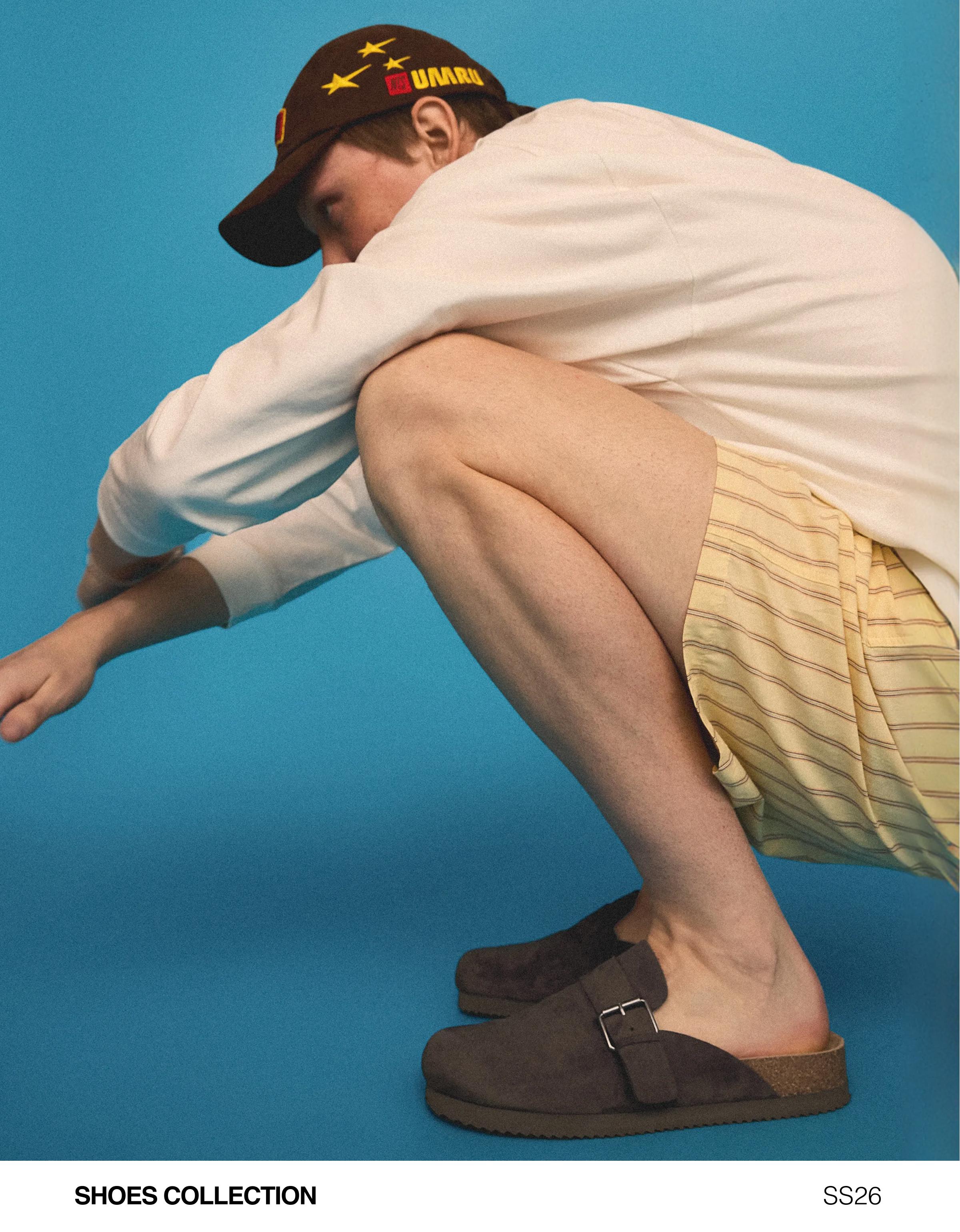 Clogs with buckle detail — BROWN