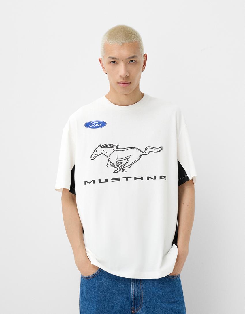 Ford short sleeve T-shirt-White-0