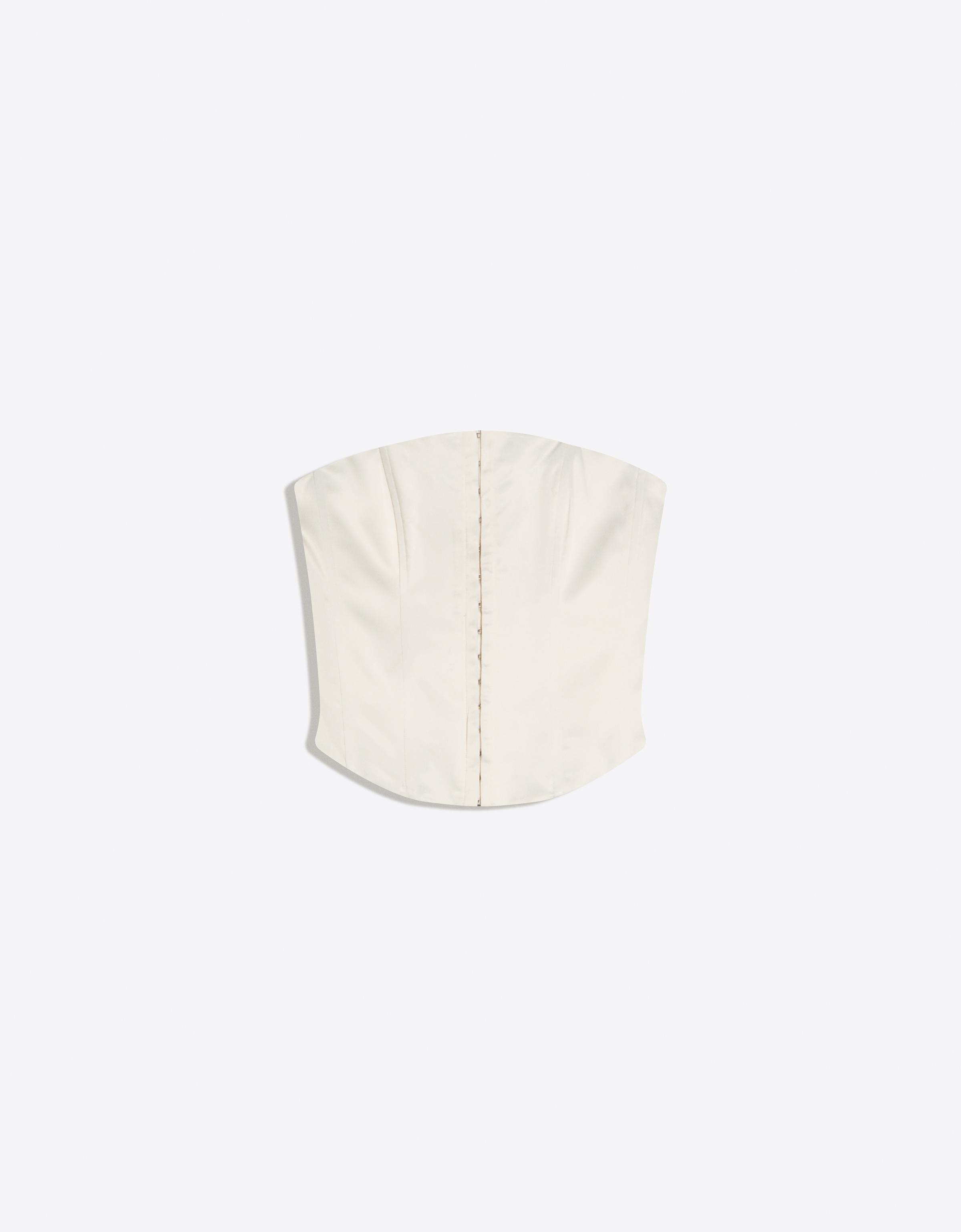 Sateen bustier top