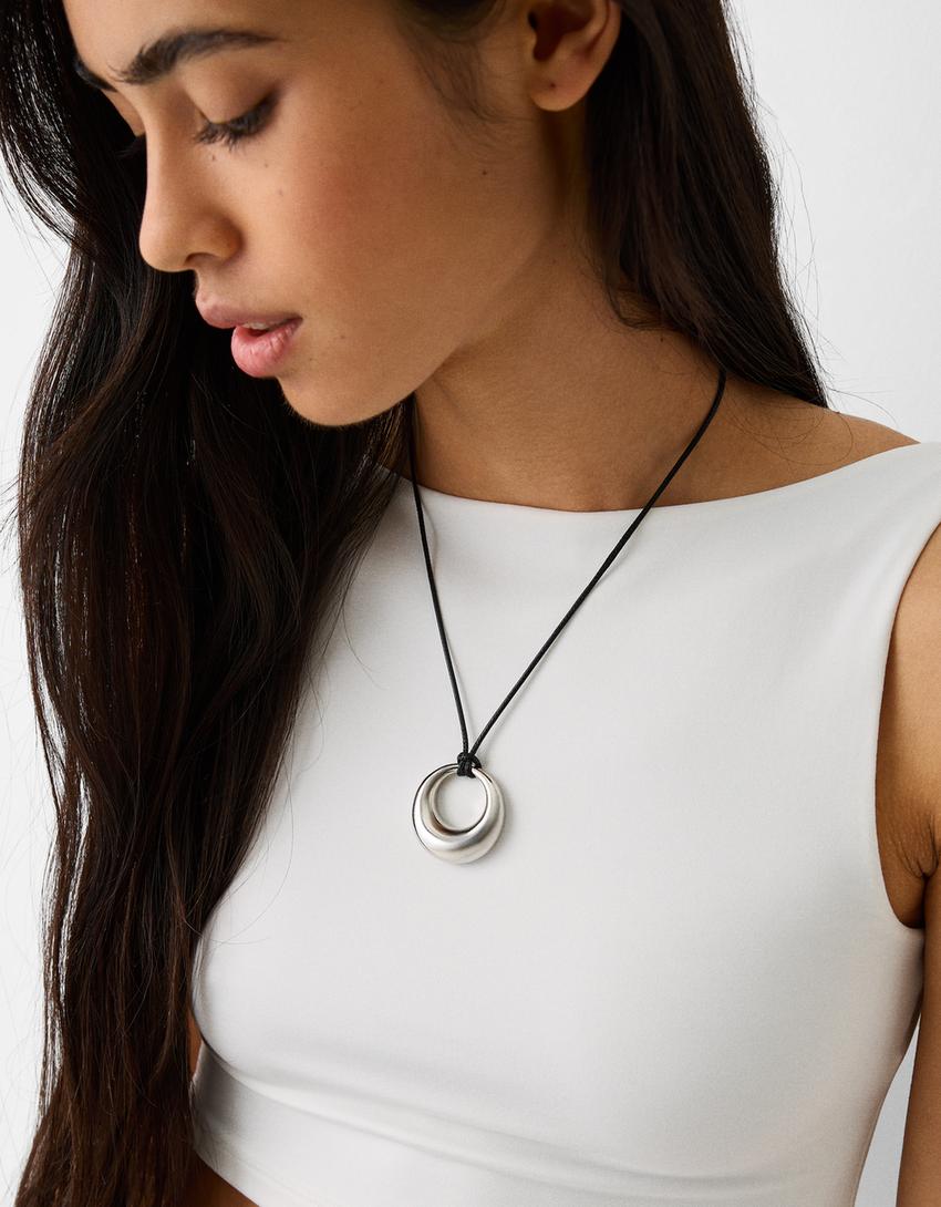 Sphere necklace-Silver-1