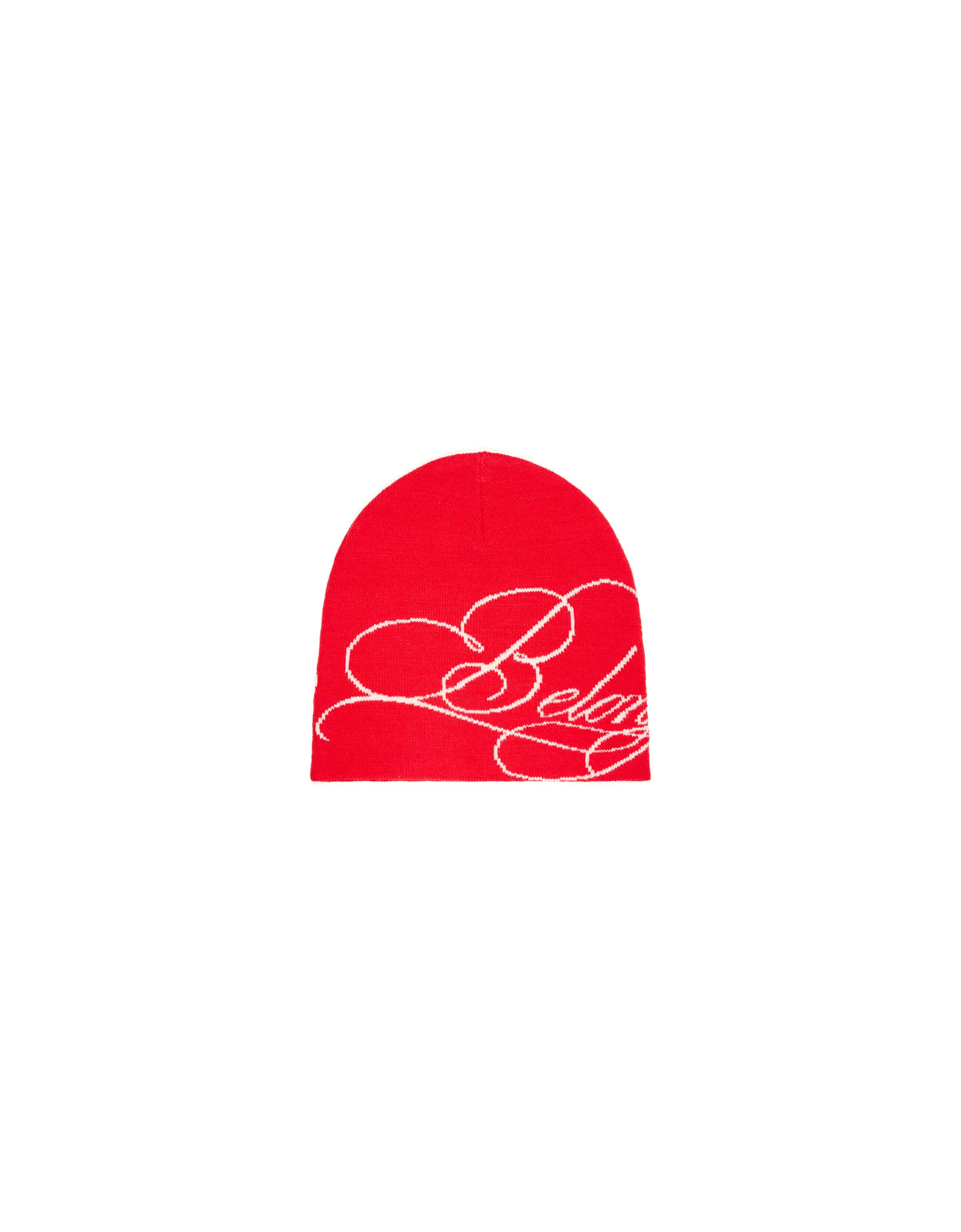 Knitted beanie — Red