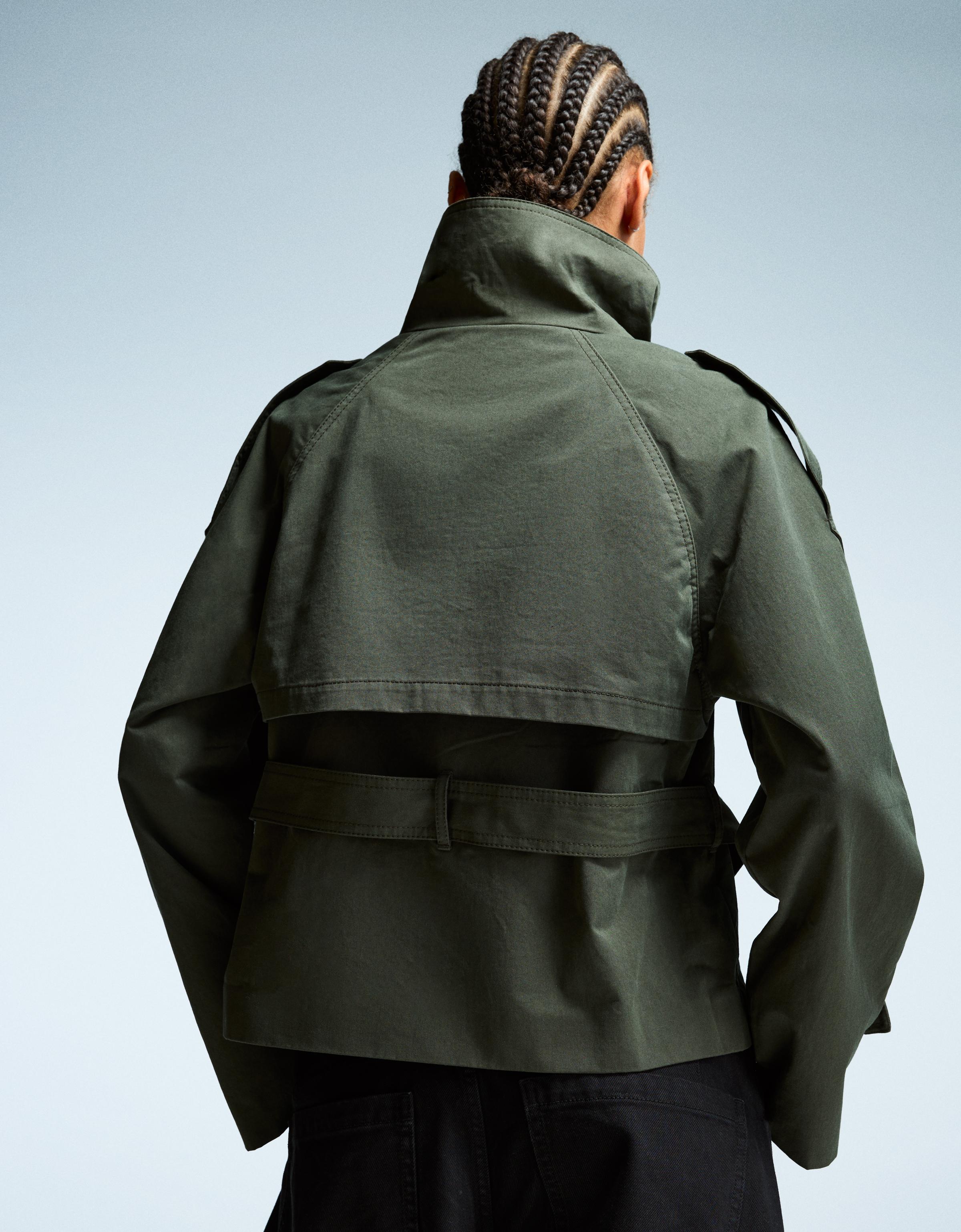 Short trench jacket - Women | Bershka