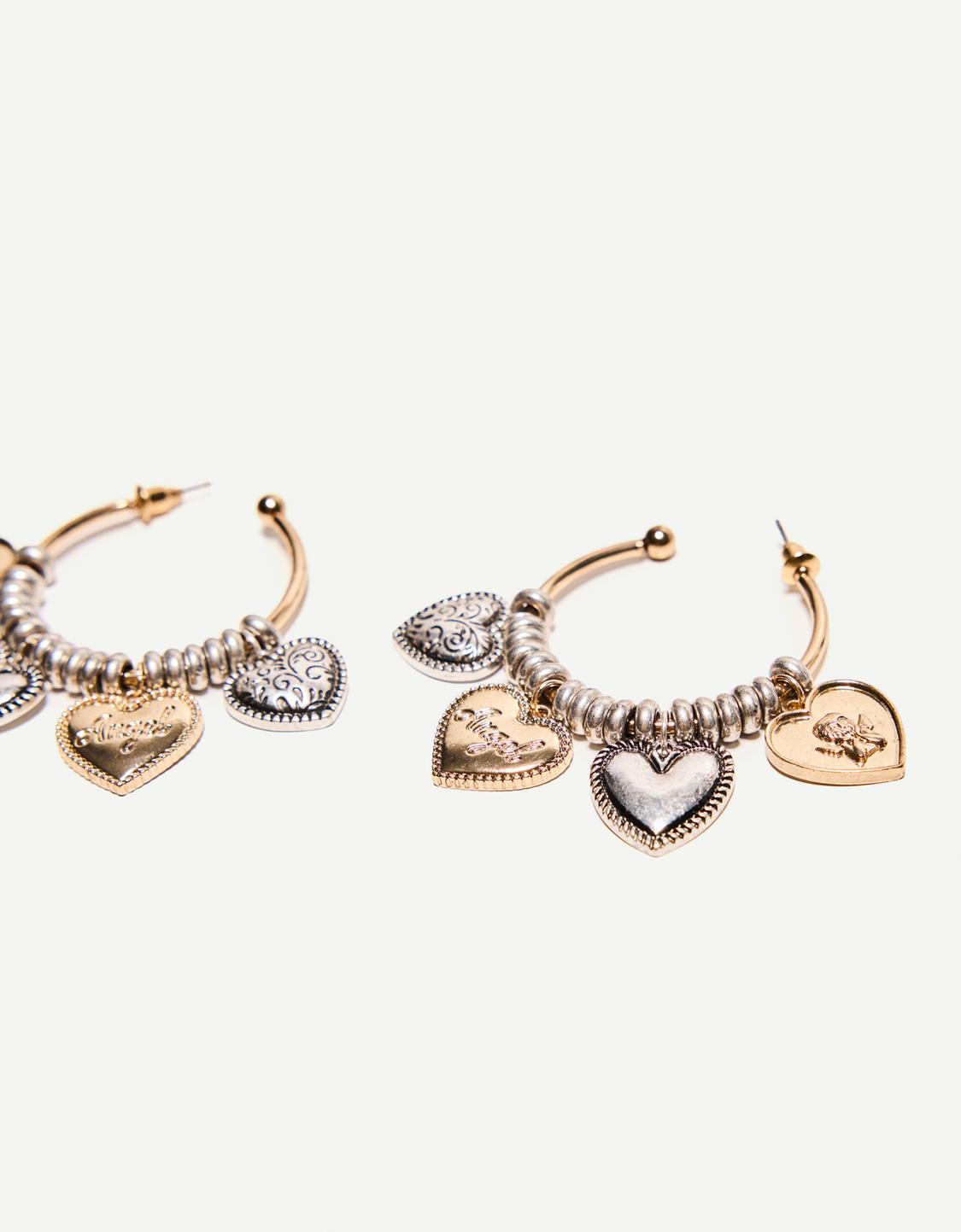 Boho hoop earrings