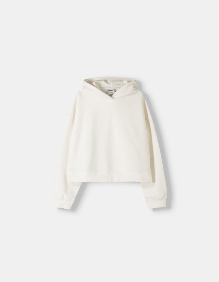 Pamuklu kapüşonlu sweatshirt